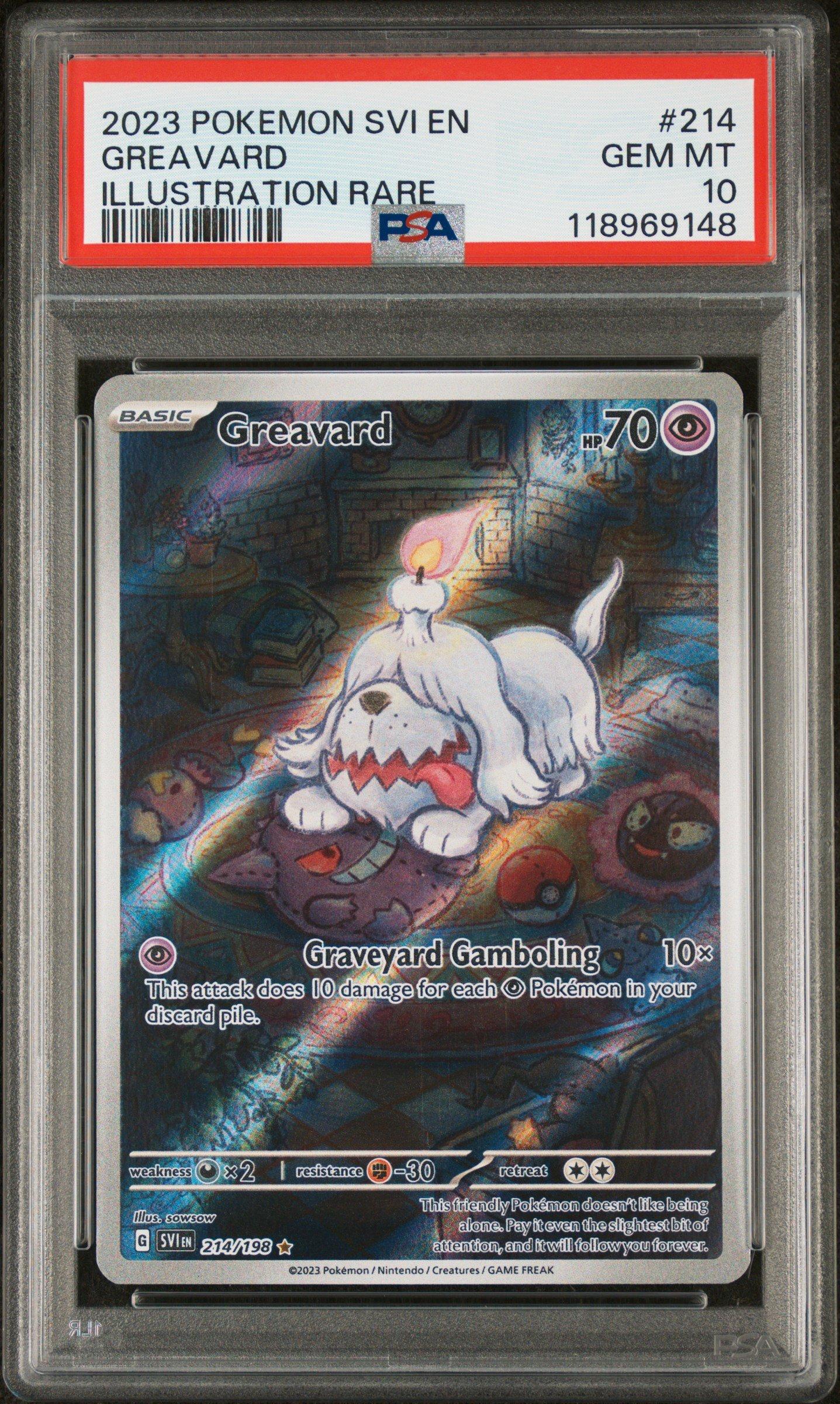 2023 Pokemon Svi En-scarlet & Violet 214 Greavard Illustration