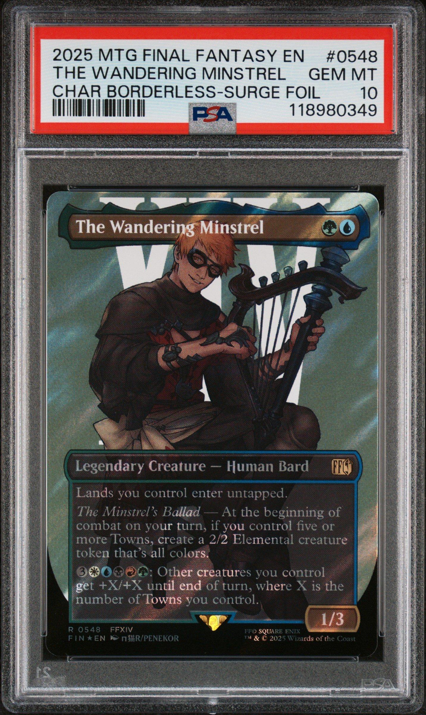 2025 Magic The Gathering Final Fantasy 0548 The Wandering Minstrel