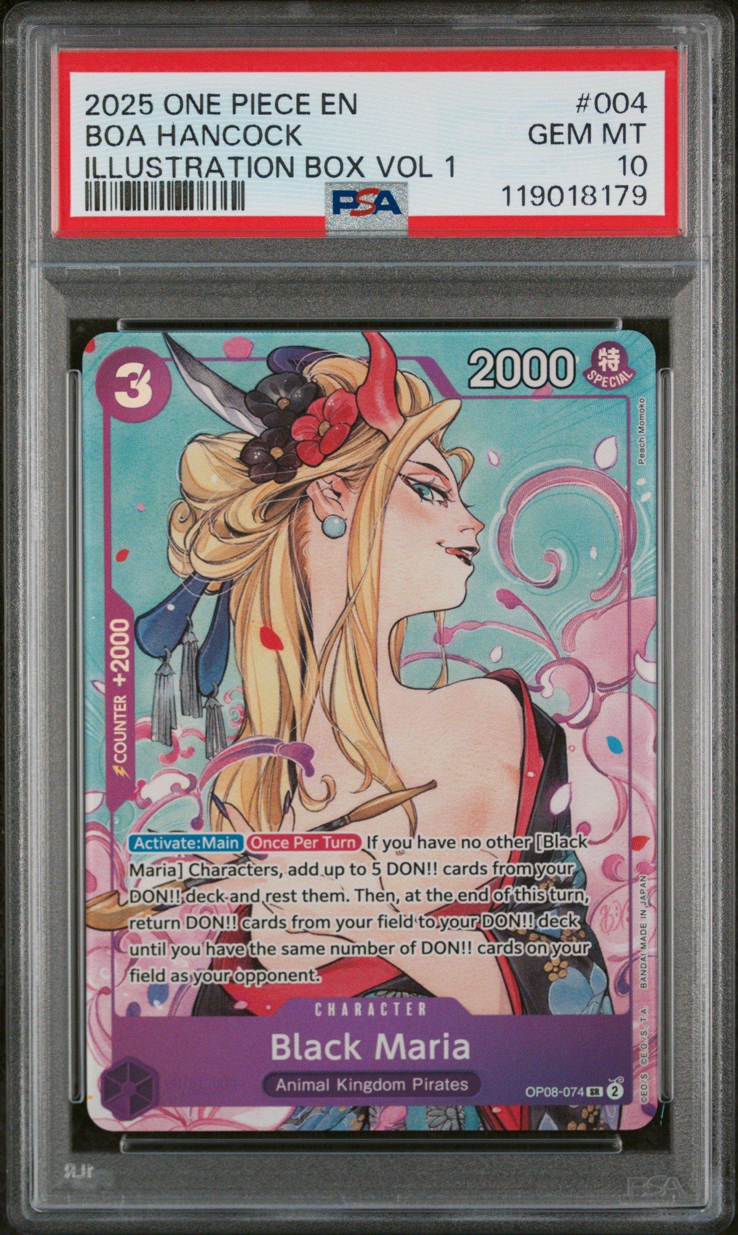 2025 One Piece Promos 004 Boa Hancock Illustration Box Vol.1 PSA
