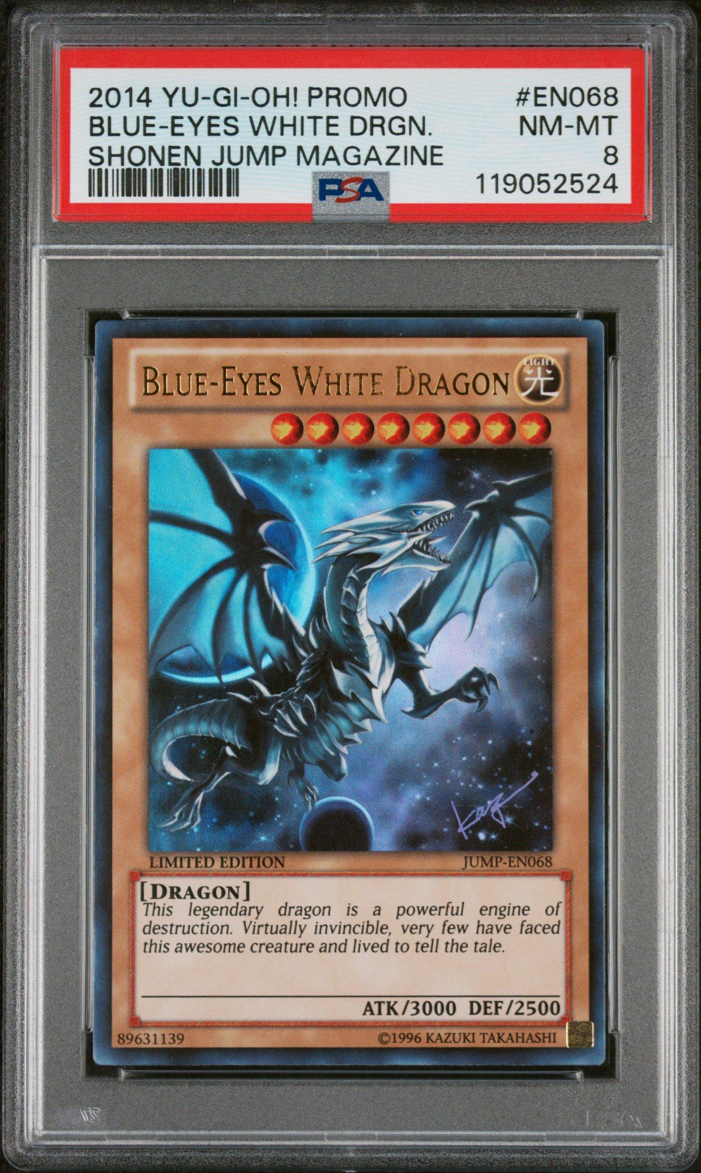 2014 Yu-gi-oh! Promo Shonen Jump Magazine En068 Blue-eyes White Dragon PSA  8 Graded Card | GameStop