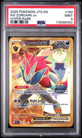 2025 Pokemon Jtg En-journey Together 189 N's Zoroark Ex Hyper Rare