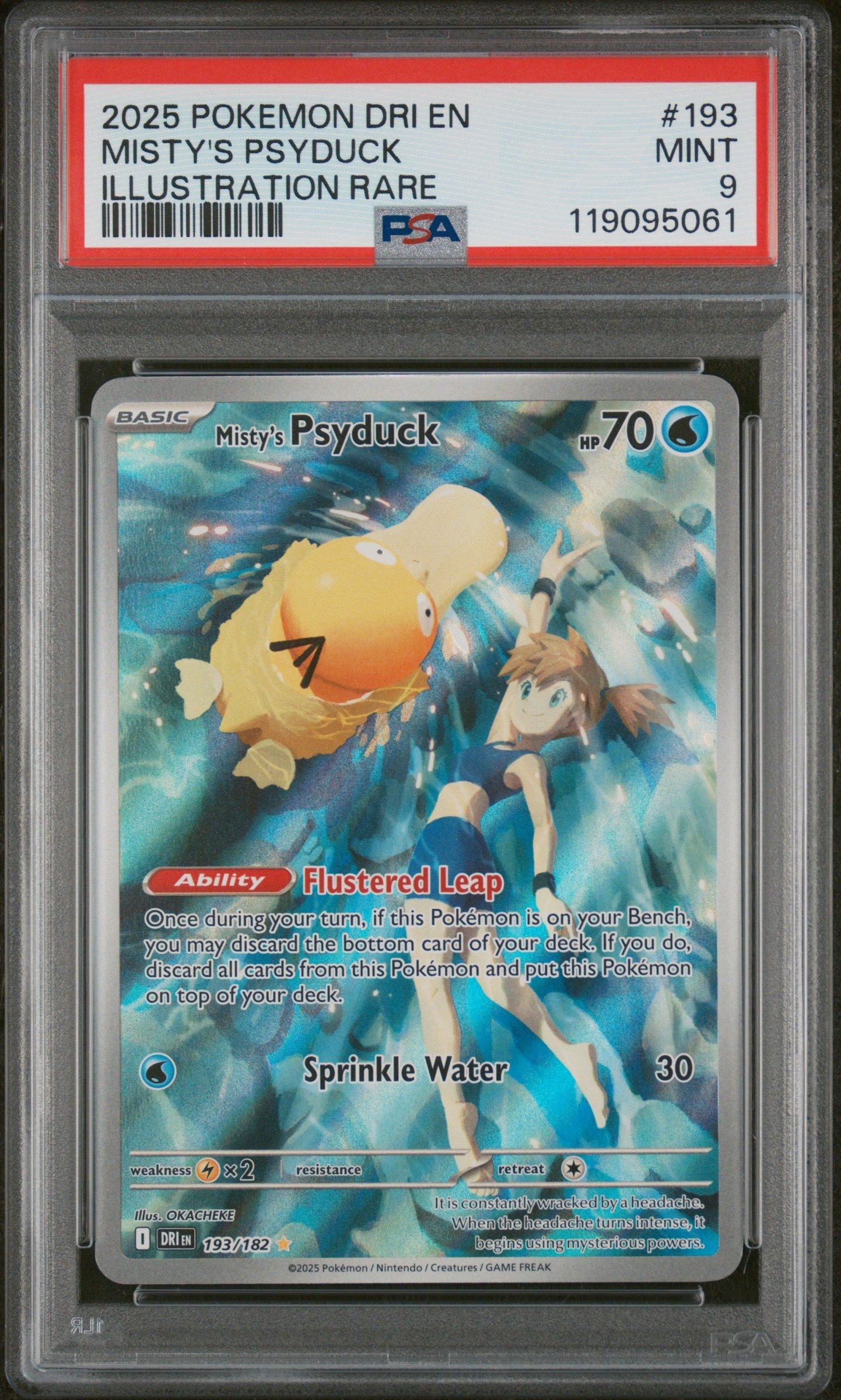 2025 Pokemon Dri En-destined Rivals 193 Misty's Psyduck