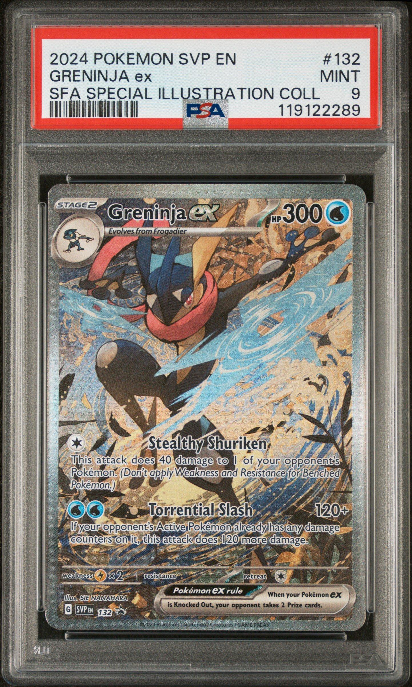2024 Pokemon Svp En-sv Black Star Promo 132 Greninja Ex Shrouded