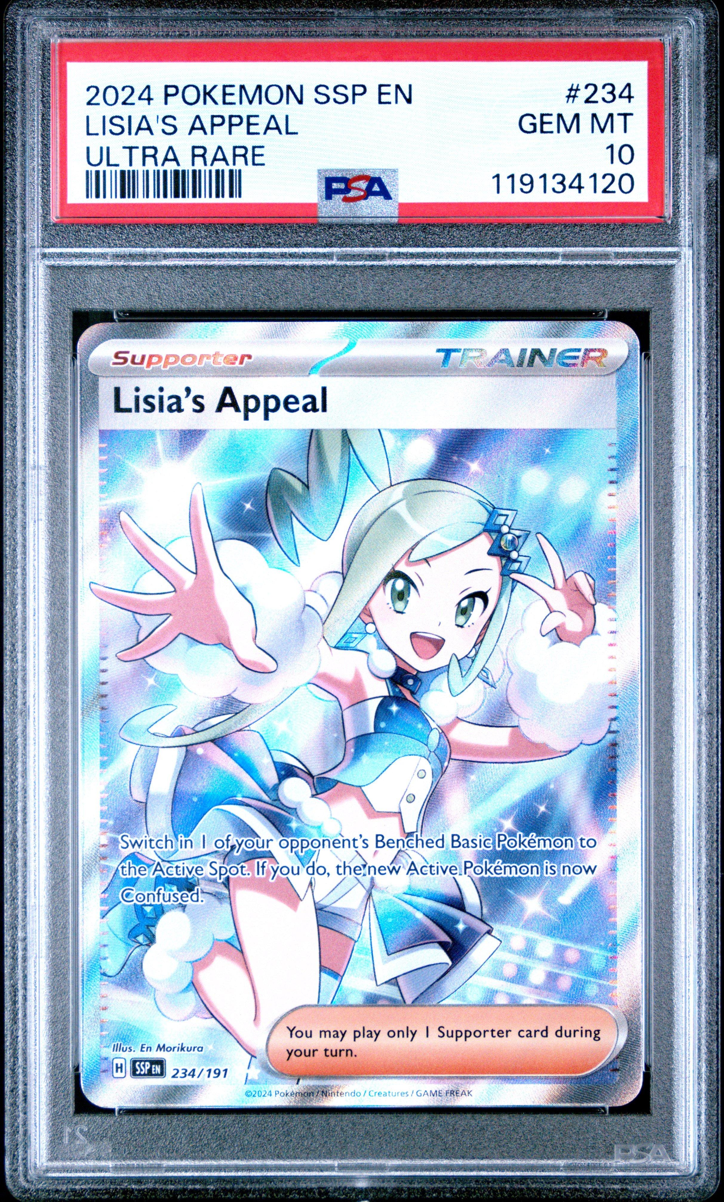 【PSA10】『金剛』 SSP 英語版 2024 Pokemon Ssp En-surging Sparks 234 Lisia's Appeal Ultra Rare