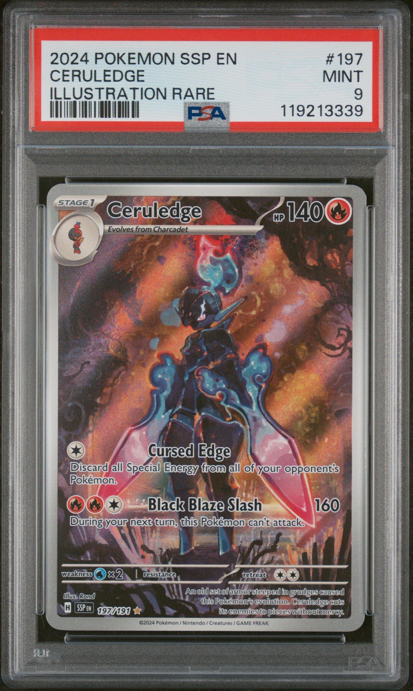 ceruledge pokemon card full art Trading Game Terastal Fest Special Illustration Rare ex #203 [Water] x2 Retreat Cost New Pokmon TCG Special Art
