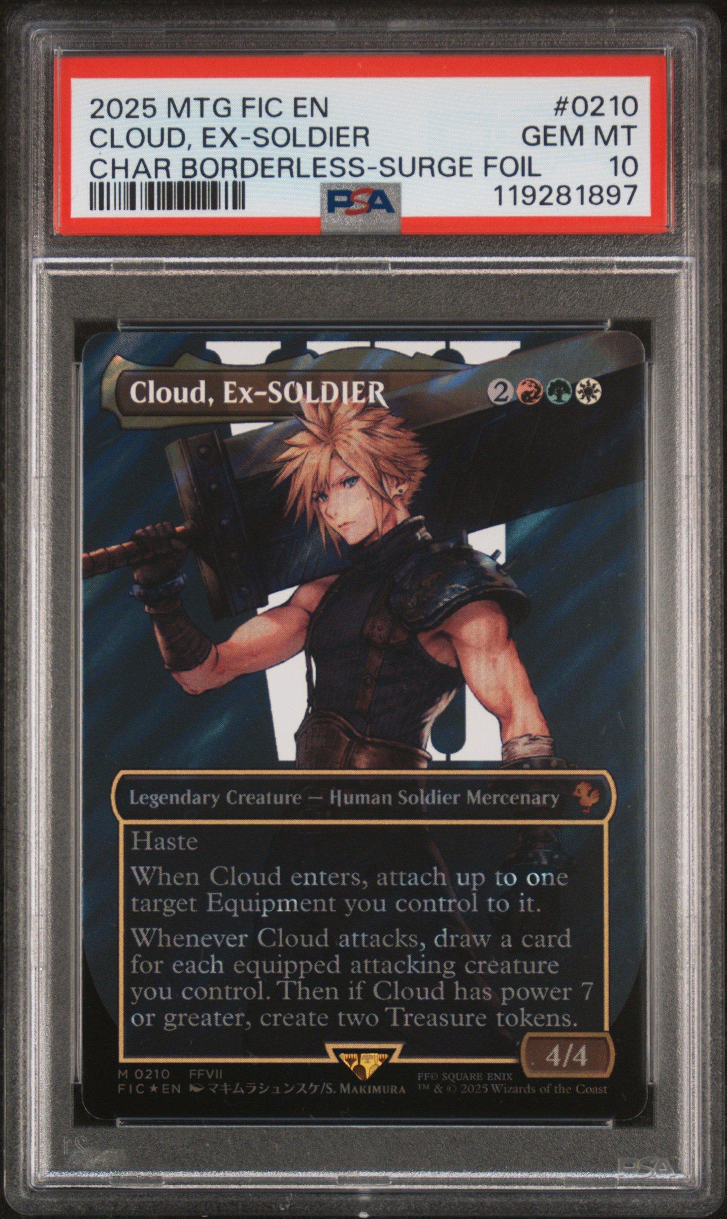 2025 Magic The Gathering Final Fantasy Commander 0210 Cloud, Ex