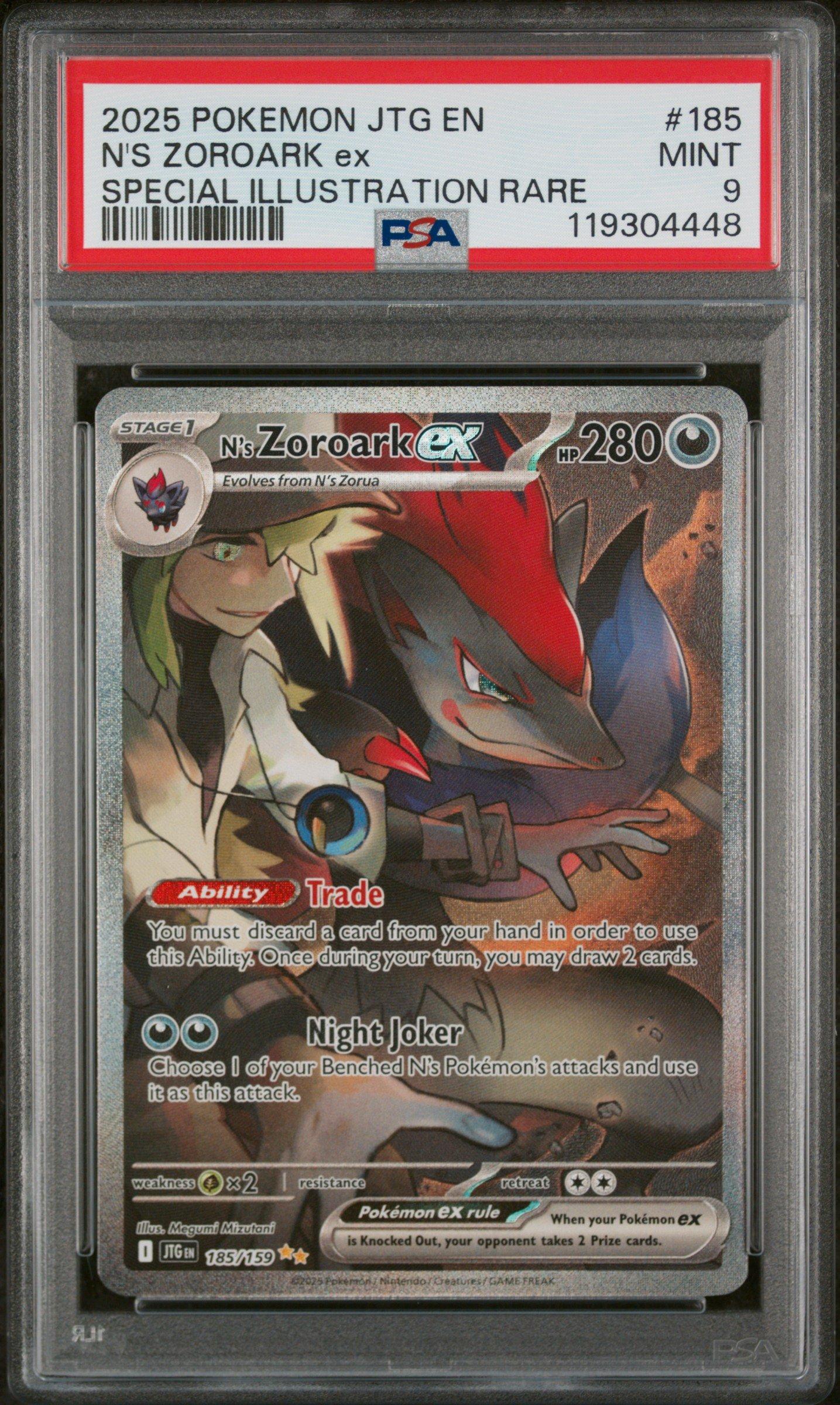 2025 Pokemon Jtg En-journey Together 185 N's Zoroark Ex Special