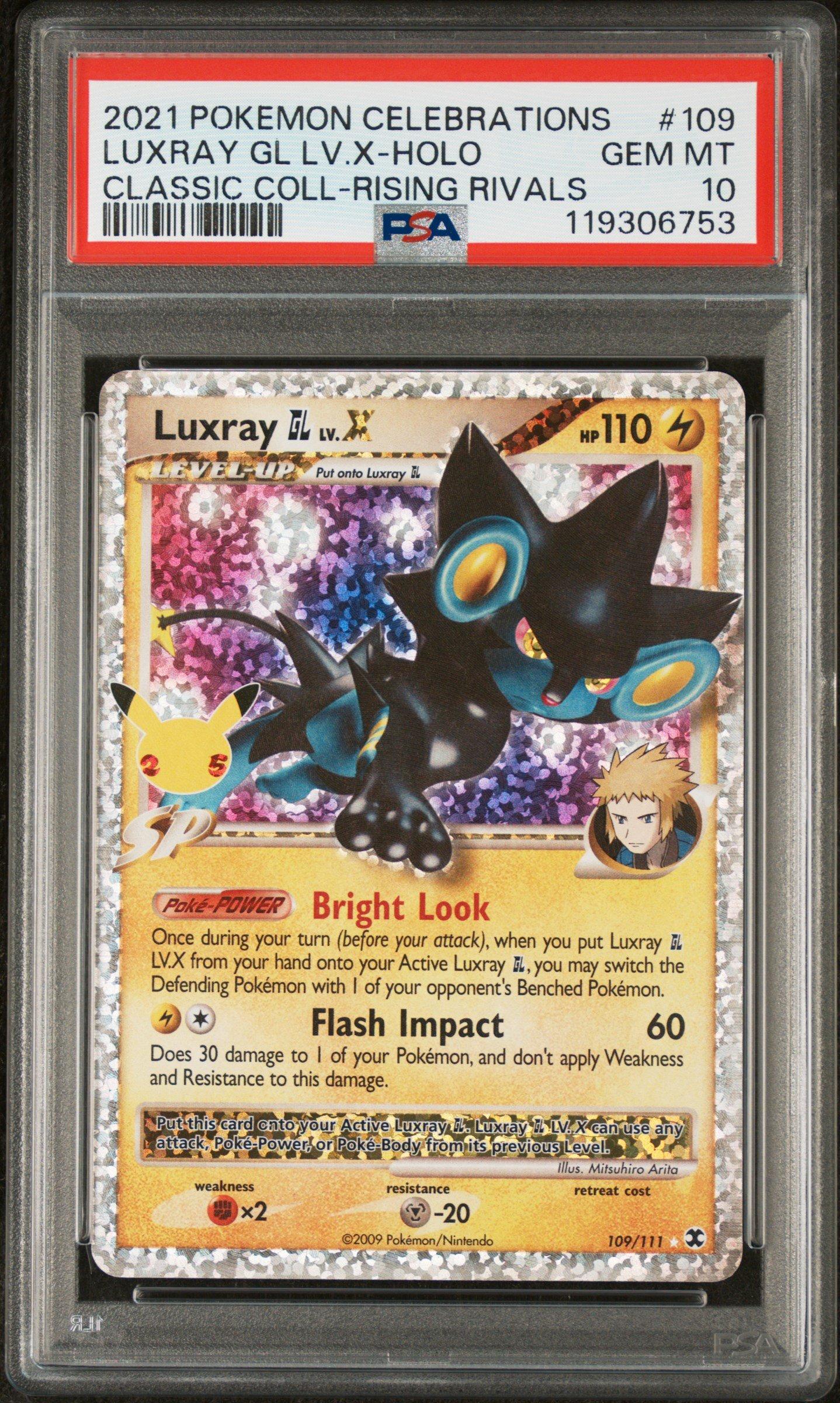 2021 Pokemon Celebrations Classic Collection 109 Luxray Gl Lv.x