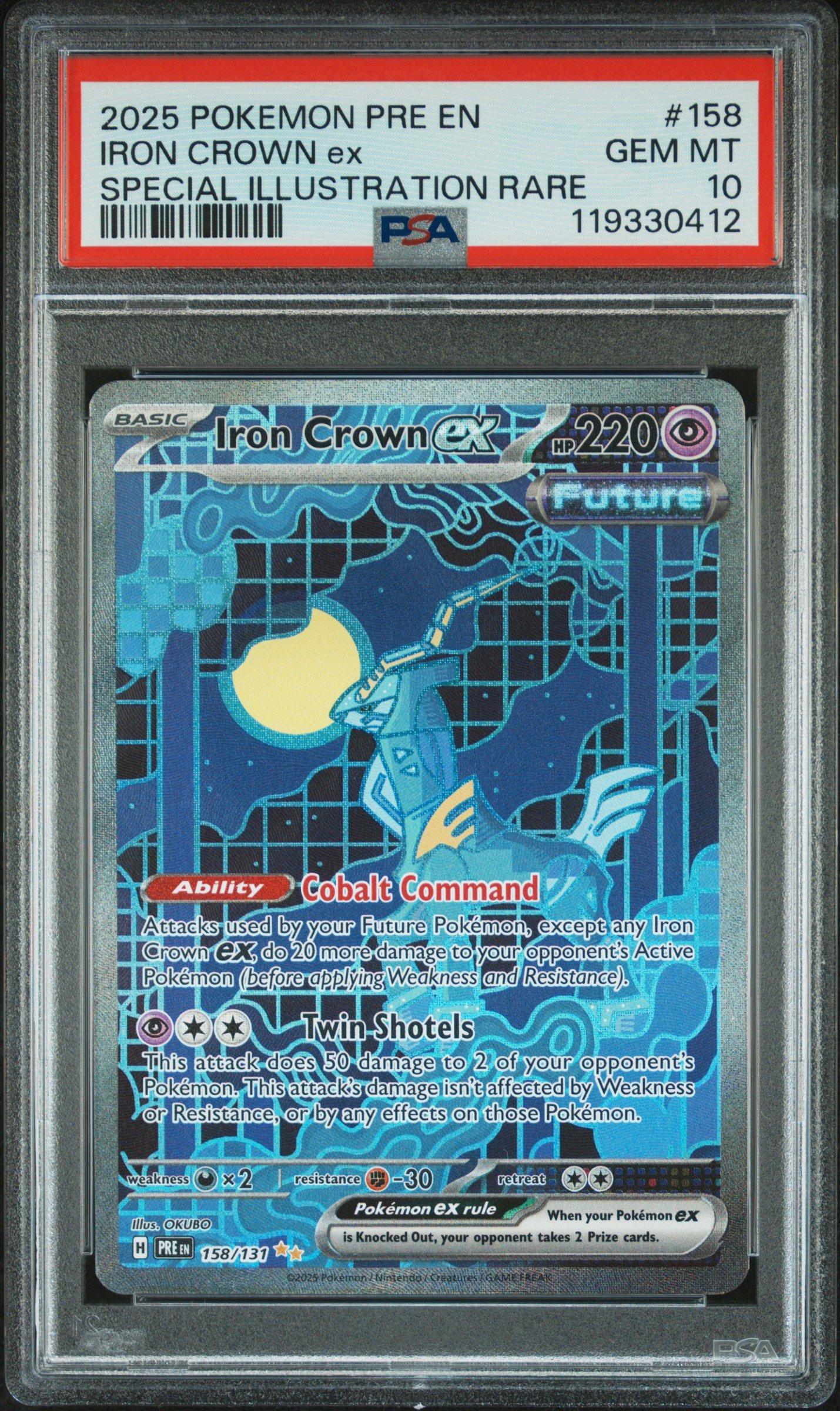 iron crown ex pokemon card Becomes THE KING Of Investments!? (100% Growth!) art depiction of Iron Crown that makes it a true standout piece Pokemon - Iron Crown ex