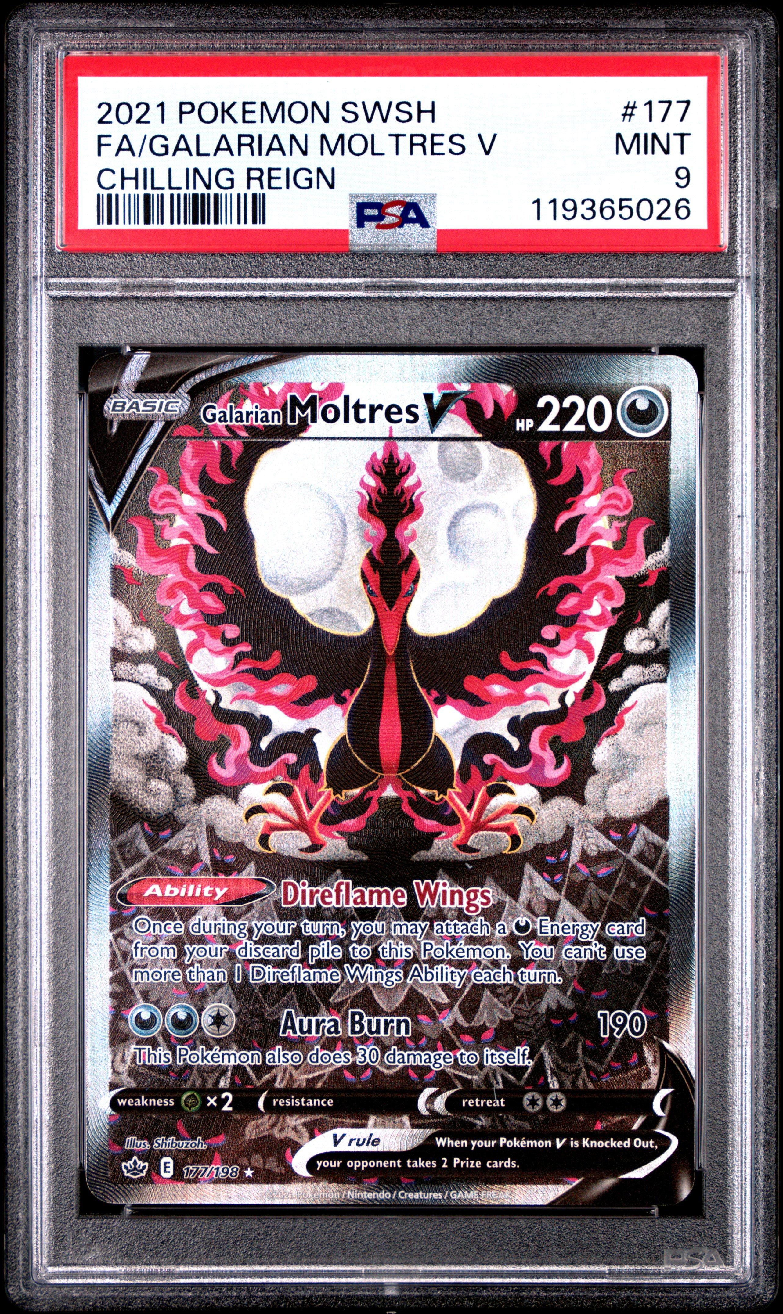 2021 Pokemon Sword & Shield Chilling Reign 177 Full Art/galarian