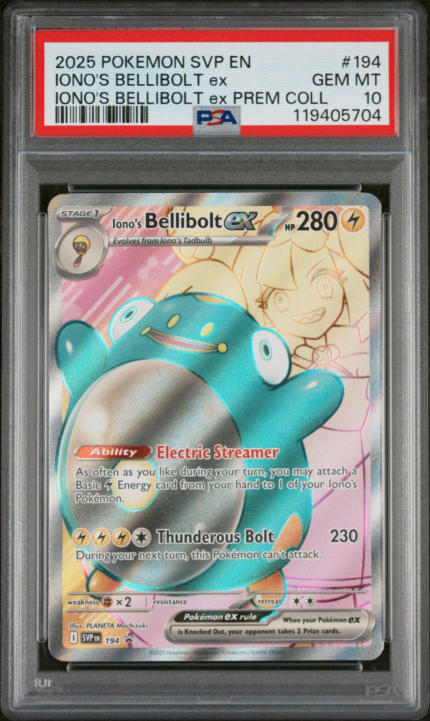2025 Pokemon Svp En-sv Black Star Promo 194 Iono's Bellibolt Ex