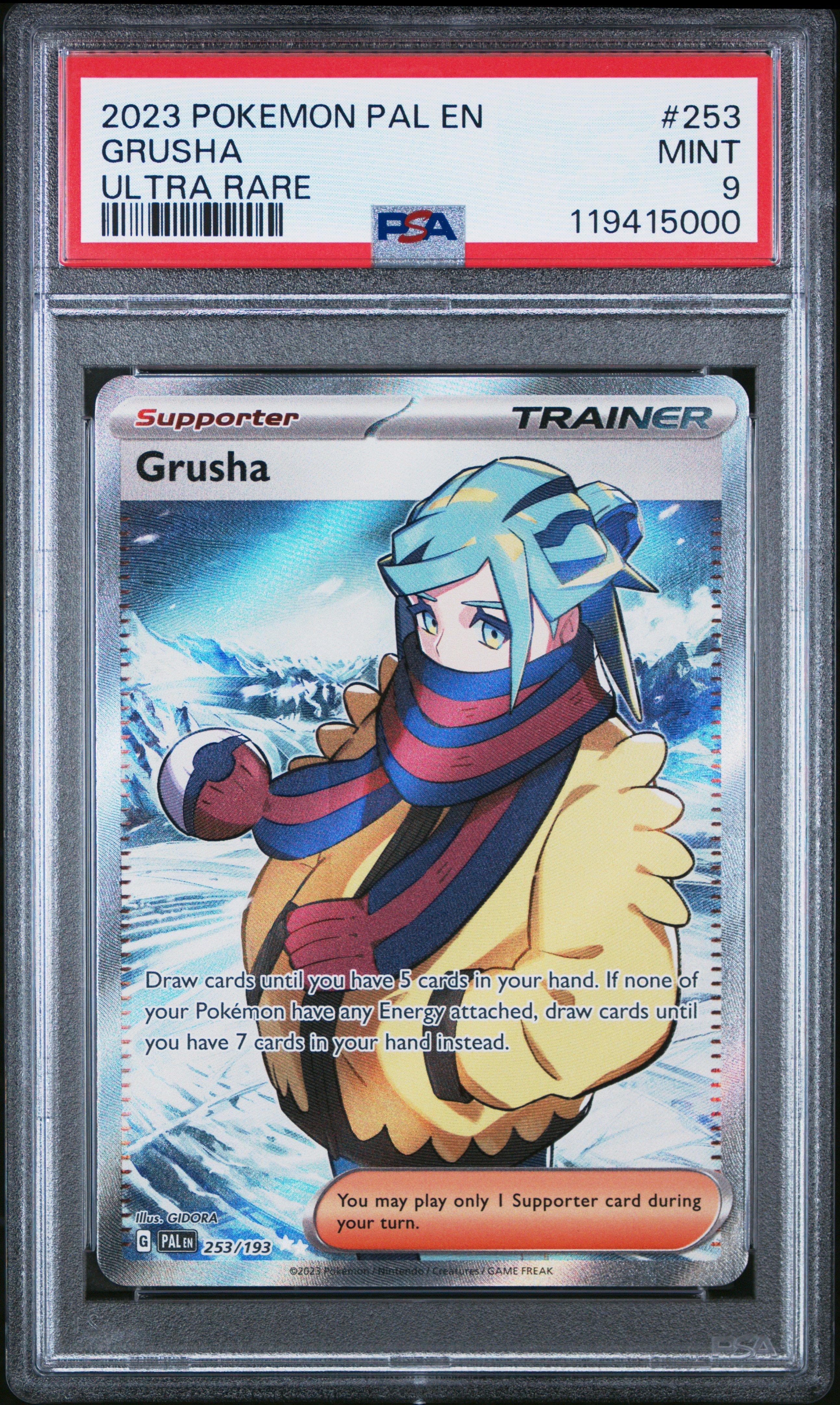 2023 Pokemon Pal En-paldea Evolved 253 Grusha Ultra Rare PSA