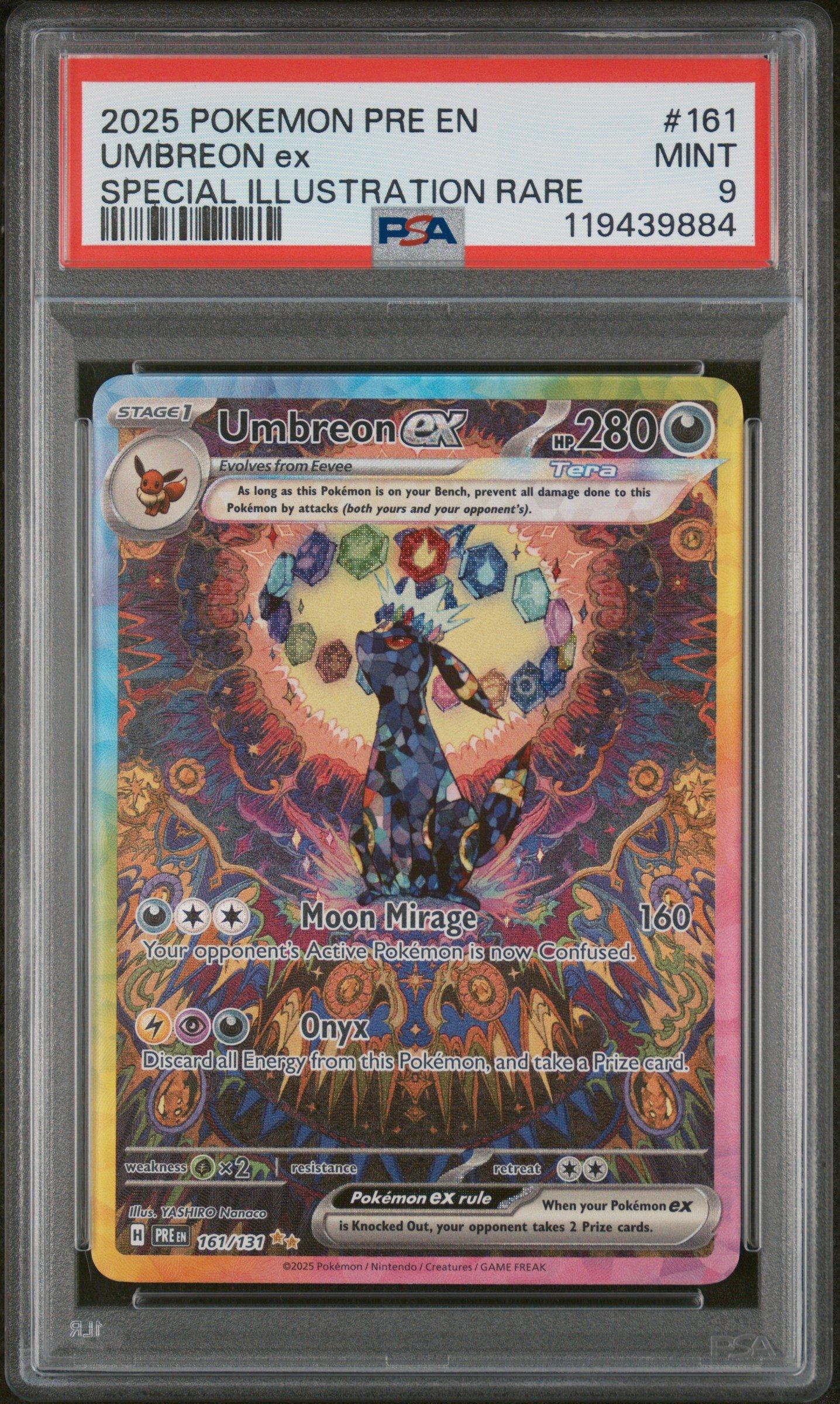 2025 Pokemon Pre En-prismatic Evolutions 161 Umbreon Ex Special