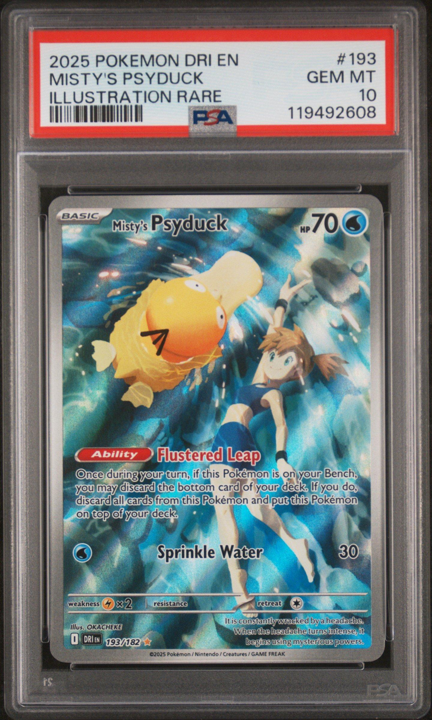 2025 Pokemon Dri En-destined Rivals 193 Misty's Psyduck
