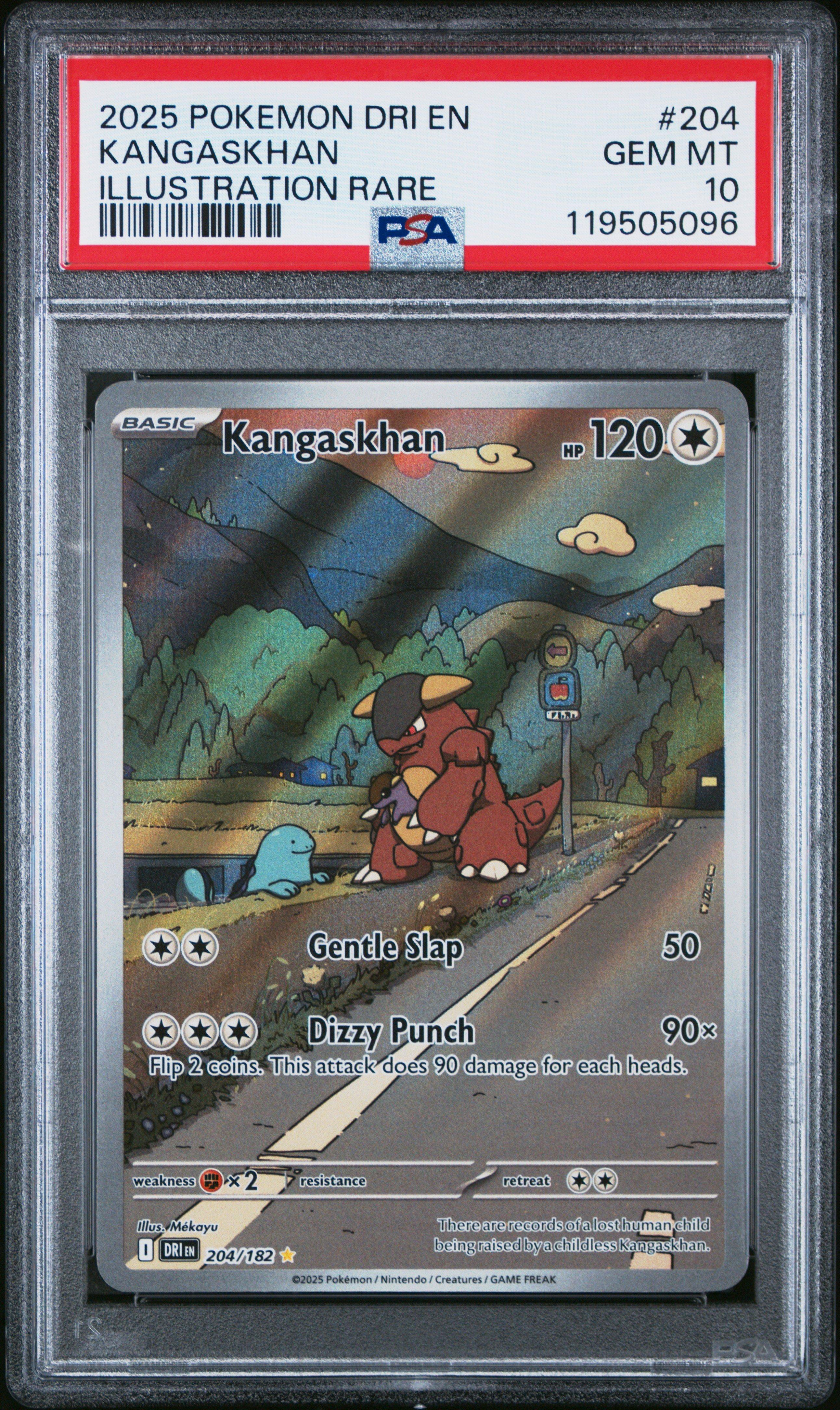 2025 Pokemon Dri En-destined Rivals 204 Kangaskhan Illustration