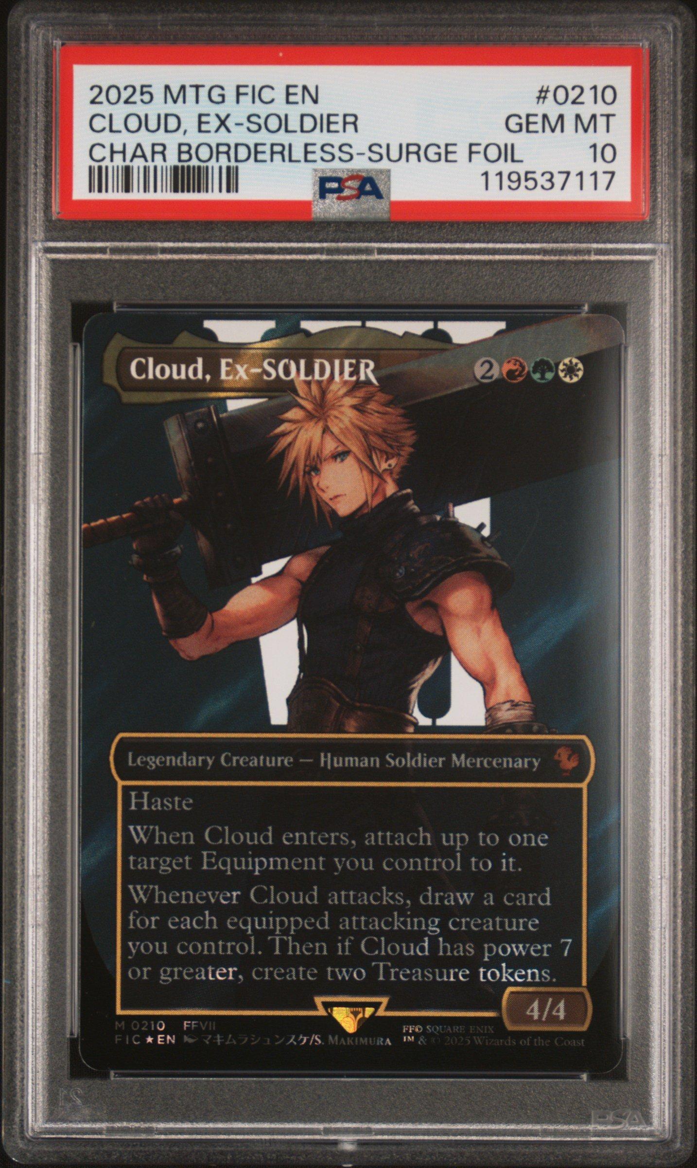 2025 Magic The Gathering Final Fantasy Commander 0210 Cloud, Ex