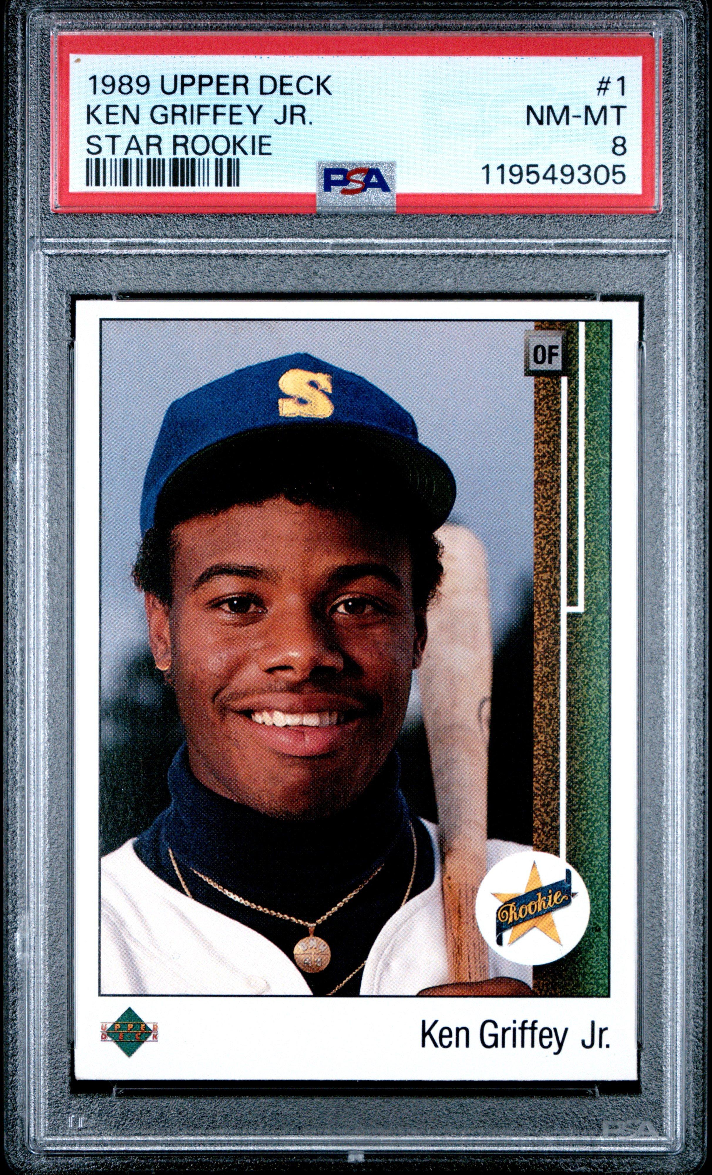 1989 Upper Deck 1 Ken Griffey Jr. Star Rookie PSA 8