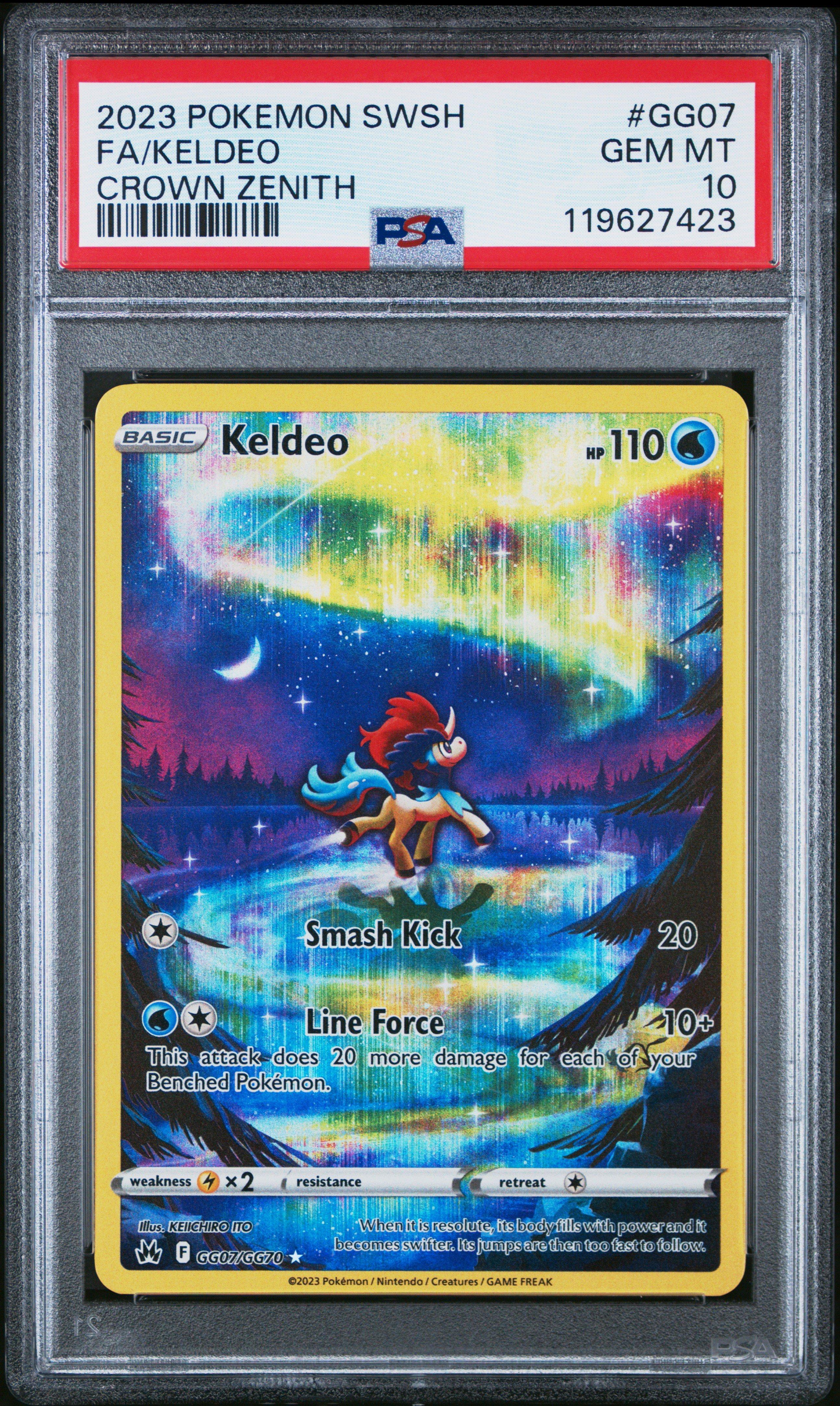 2023 Pokemon Sword And Shield Crown Zenith Gg07 Full Art/keldeo