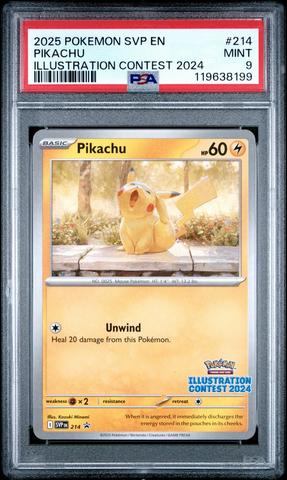 2025 Pokemon Svp En-sv Black Star Promo 214 Pikachu Illustration
