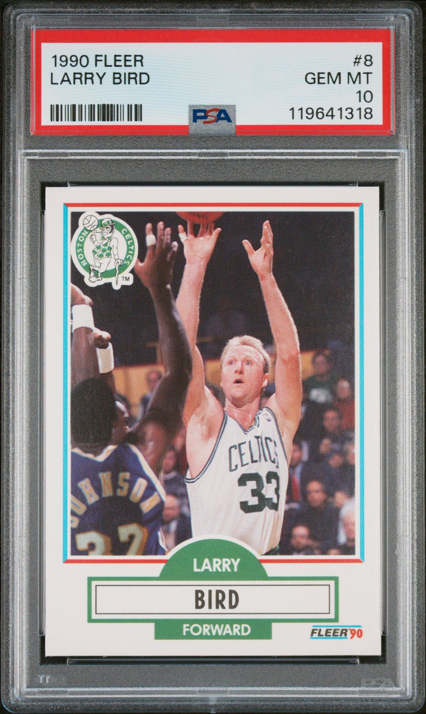 1990 Fleer 8 Larry Bird PSA 10