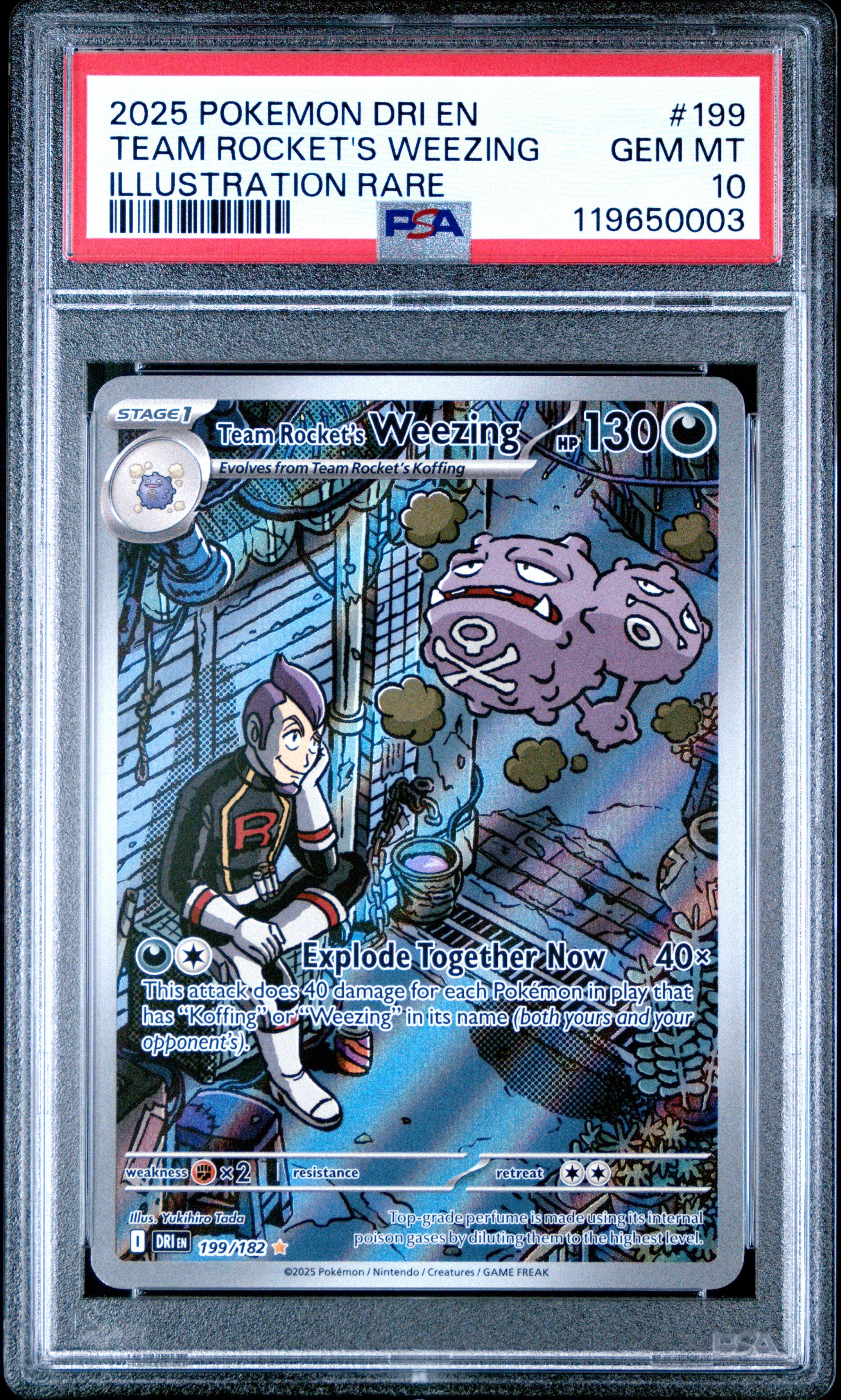 2025 Pokemon Dri En-destined Rivals 199 Team Rocket's Weezing