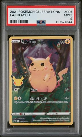 2021 Pokemon Celebrations Classic Collection 24 Birthday Pikachu
