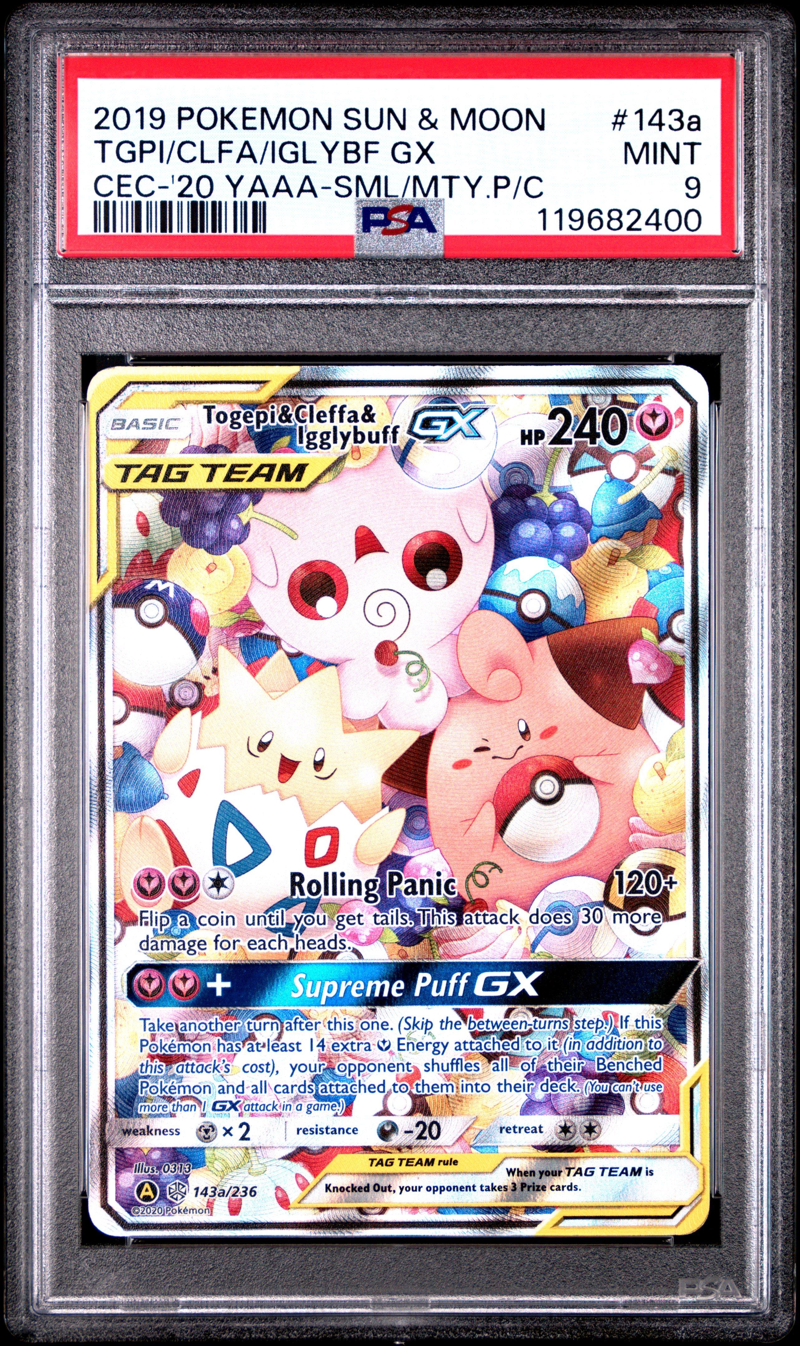 2019 Pokemon Sun & Moon Cosmic Eclipse 143a Togepi & Cleffa