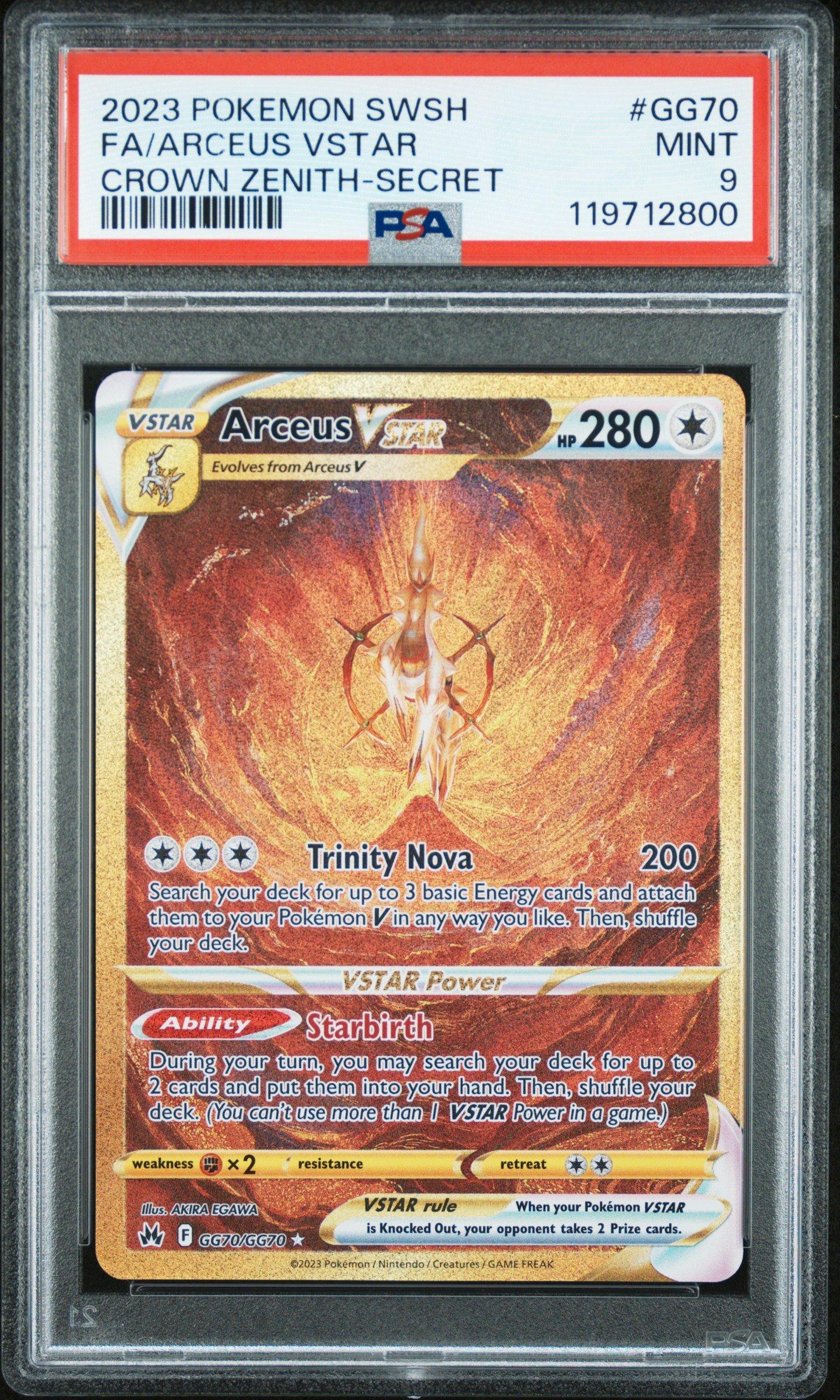 pokemon arceus v star card JP Birth [S9 112/100] 'Arceus SR: SA' S9-112-100-JP VSTAR Power Ability Arceus V Brilliant Stars |