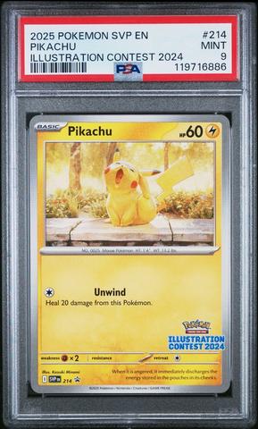 2025 Pokemon Svp En-sv Black Star Promo 214 Pikachu Illustration