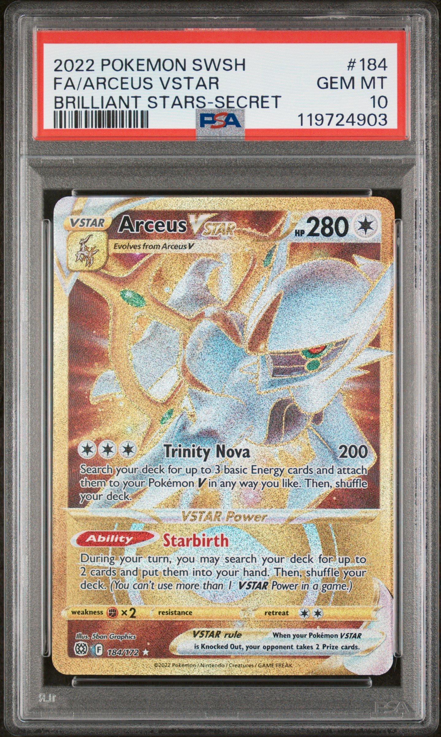 2023 Pokemon Svi En-scarlet & Violet 184 Full Art/arceus Vstar Secret PSA