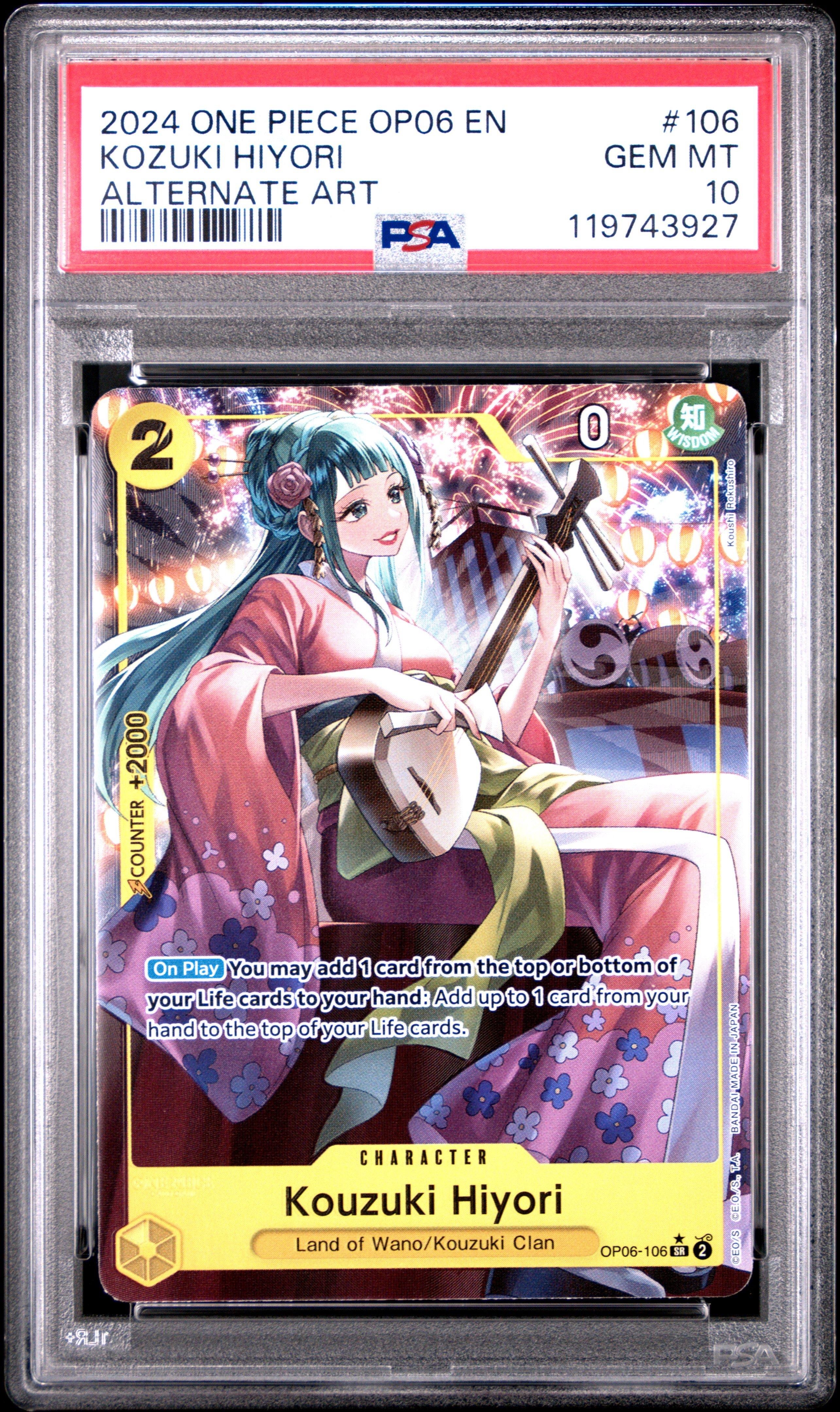 2024 One Piece Op06-wings Of The Captain 106 Kozuki Hiyori