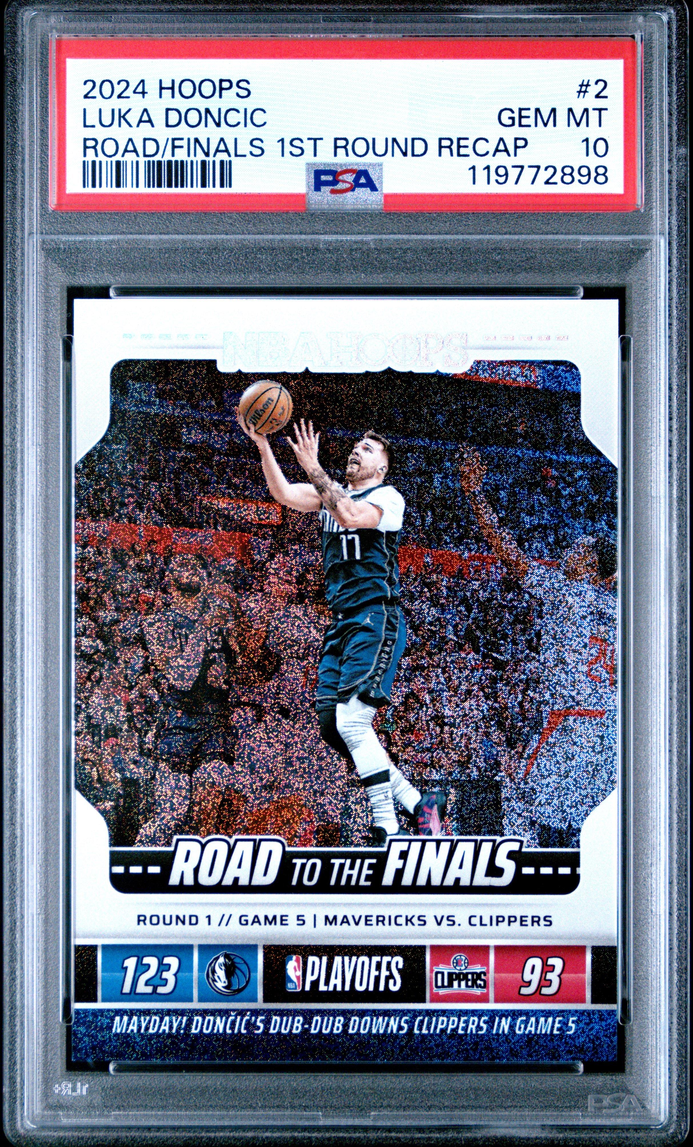 2024 Panini Nba Hoops Road To The Finals First Round Recap 2 Luka Doncic PSA 10