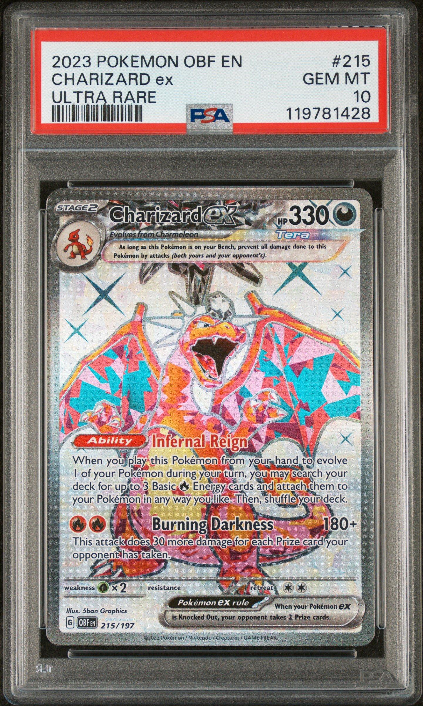 2023 Pokemon Obf En-obsidian Flames 215 Charizard Ex Ultra Rare
