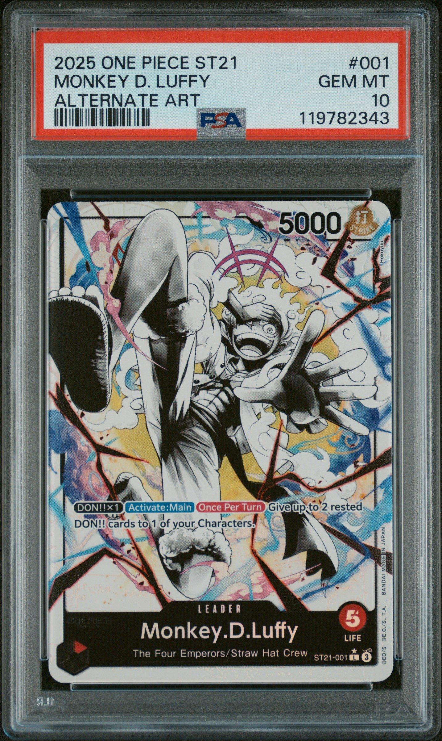 2025 One Piece Starter Deck St21-ex Gear 5 001 Monkey D. Luffy