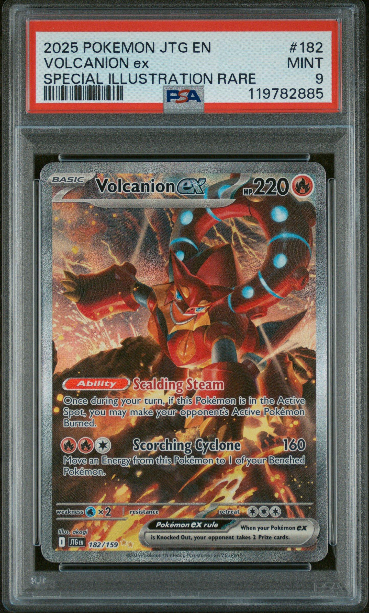 2025 Pokemon Jtg En-journey Together 182 Volcanion Ex Special