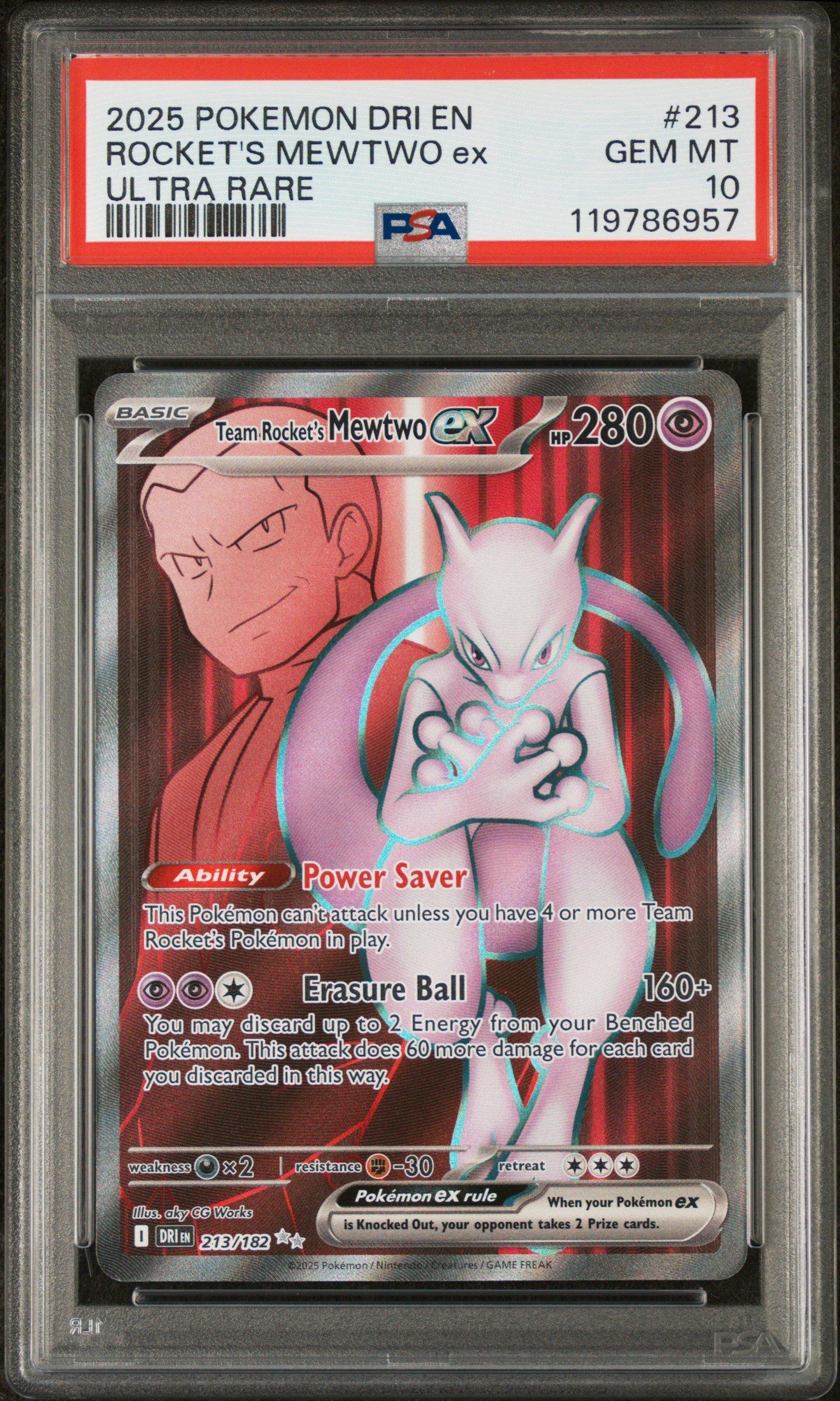 ポケモンカードゲーム 2025 POKEMON SV 10 JP ROCKET'S MEWTWO ex 2025 Pokemon Dri En-destined Rivals 213 Team Rocket's Mewtwo Ex