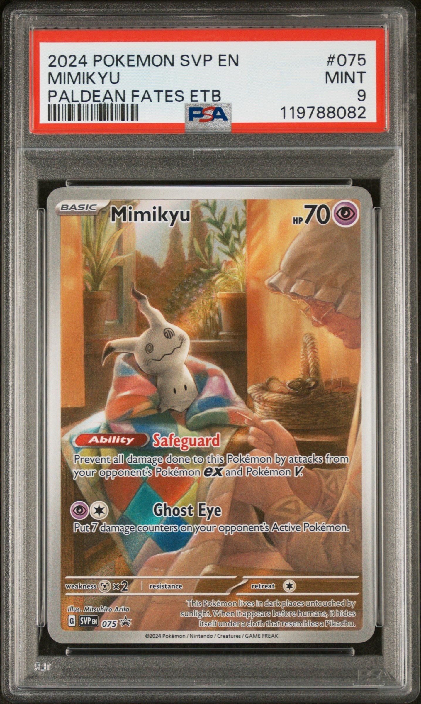 2024 Pokemon Svp En-sv Black Star Promo 075 Mimikyu Paldean Fates