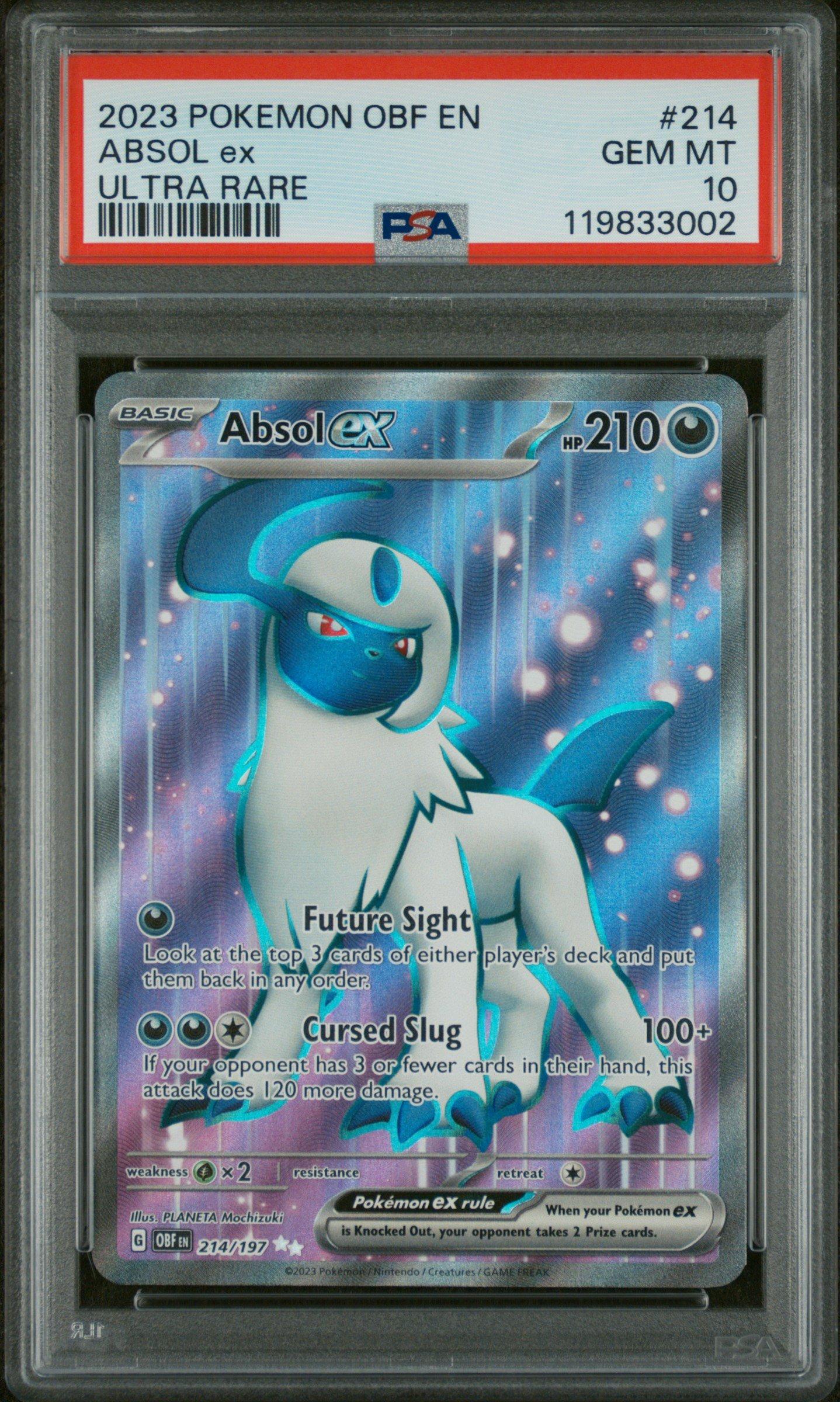 2023 Pokemon Obf En-obsidian Flames 214 Absol Ex Ultra Rare PSA 10