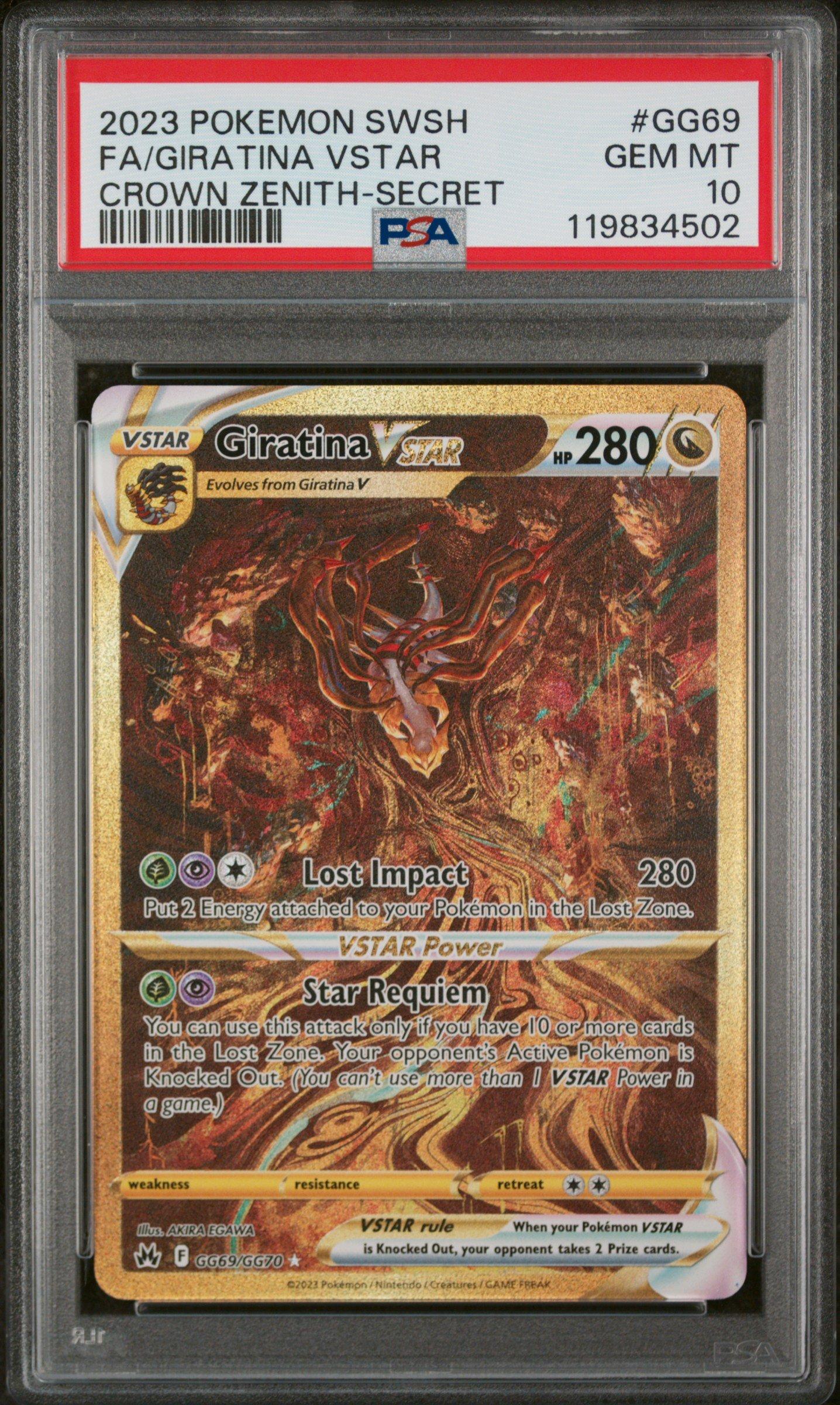 2023 Pokemon Sword And Shield Crown Zenith Gg69 Full Art/giratina