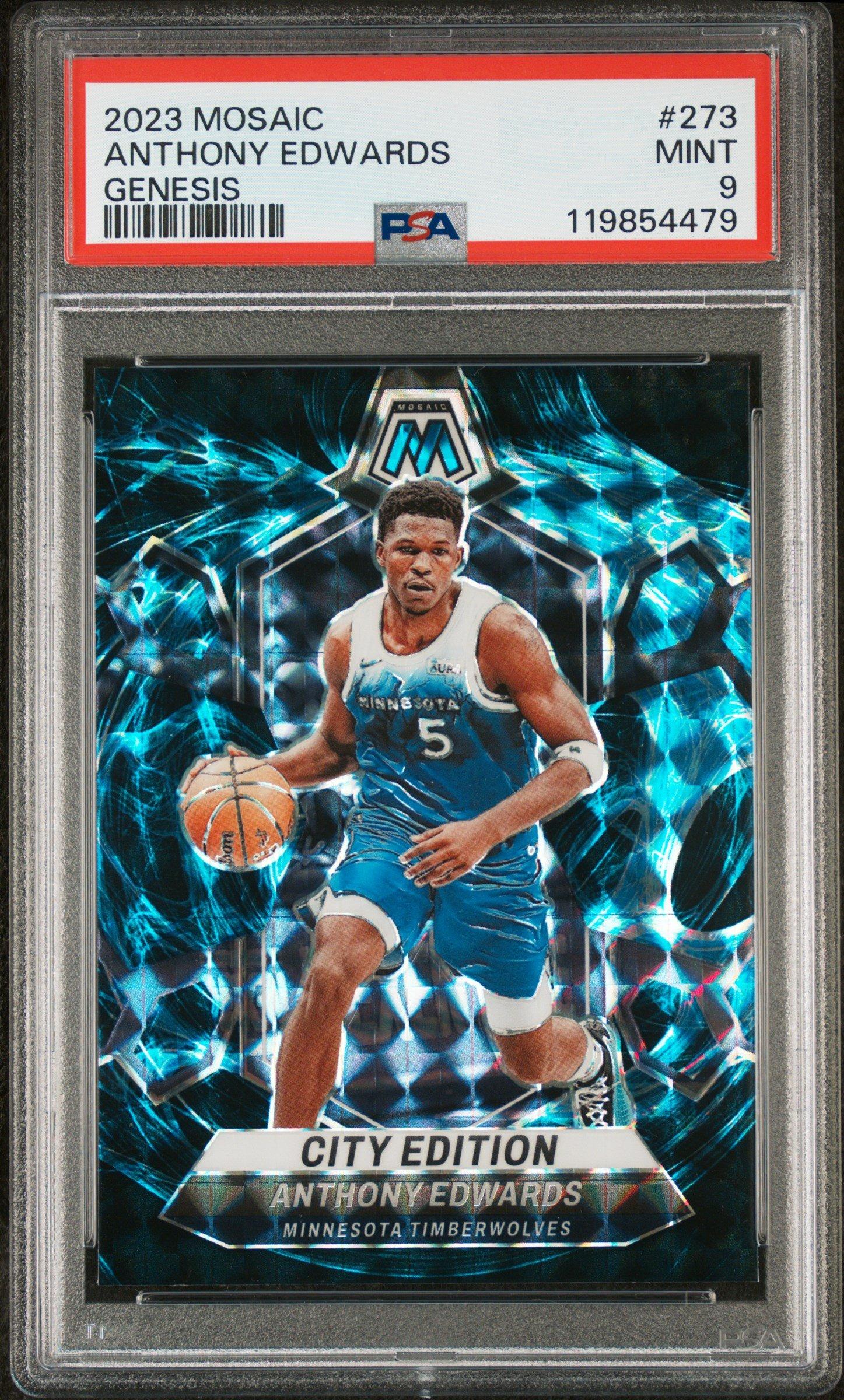 2023 Panini Mosaic 273 Anthony Edwards Genesis PSA 9