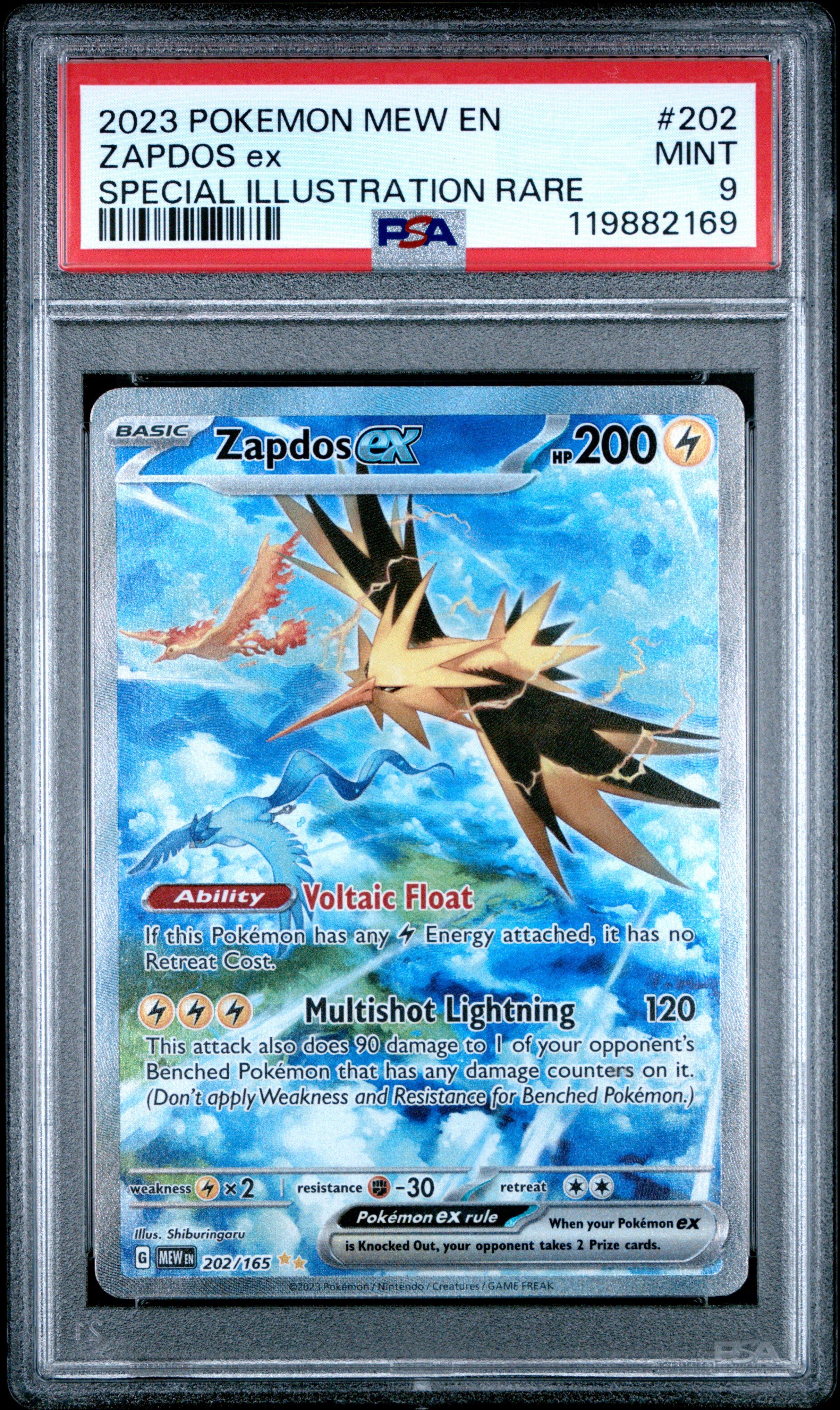 2023 Pokemon Mew En-151 202 Zapdos Ex Special Illustration Rare