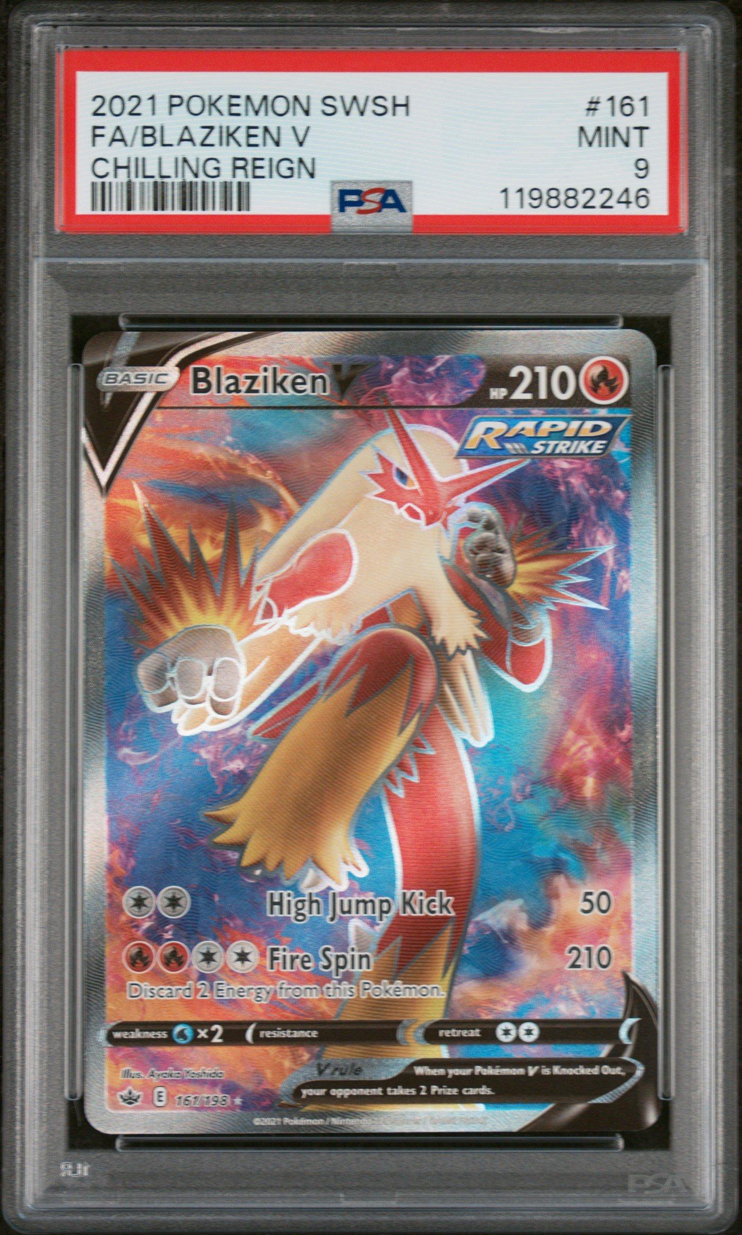 2021 Pokemon Sword & Shield Chilling Reign 161 Full Art/blaziken V