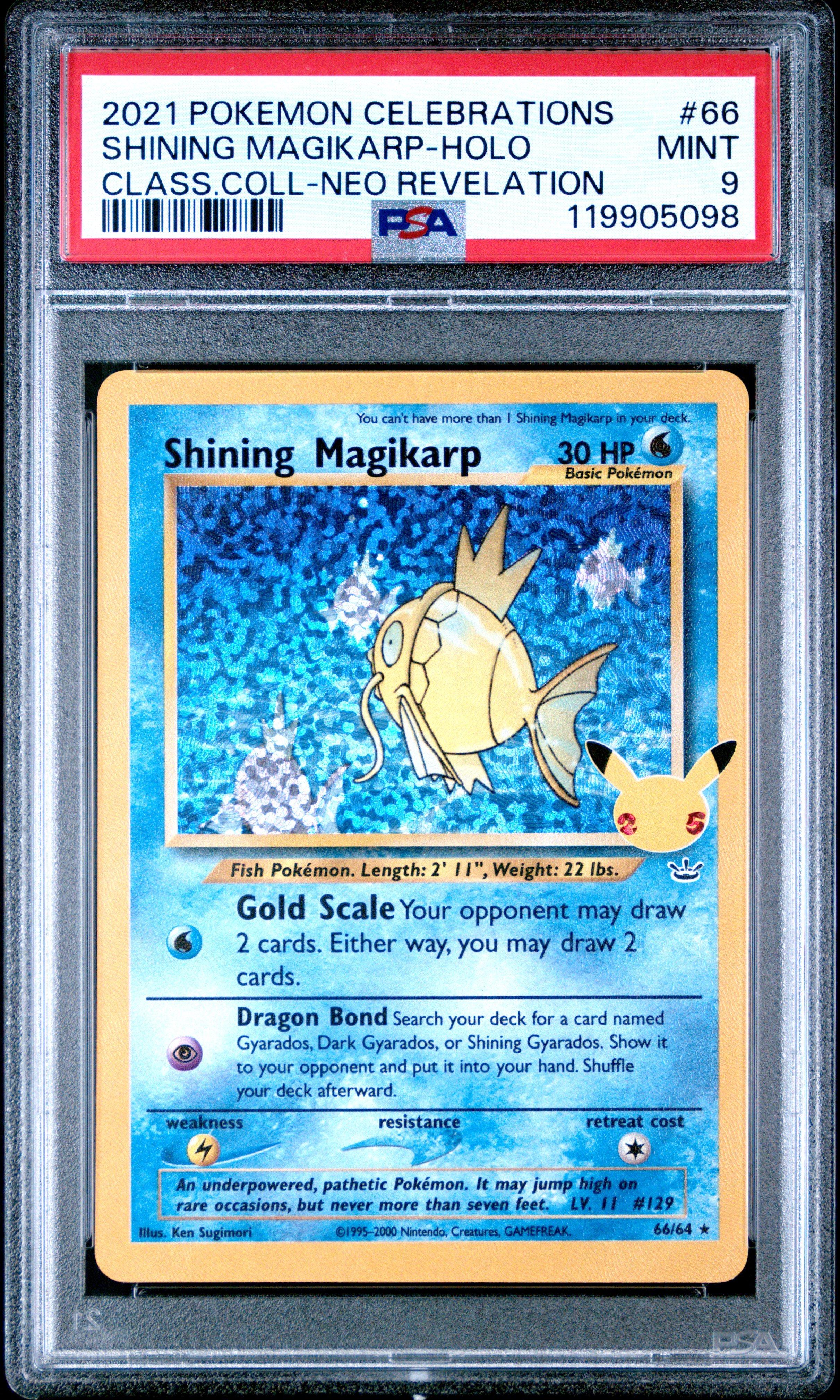 2021 Pokemon Celebrations Classic Collection 66 Shining Magikarp