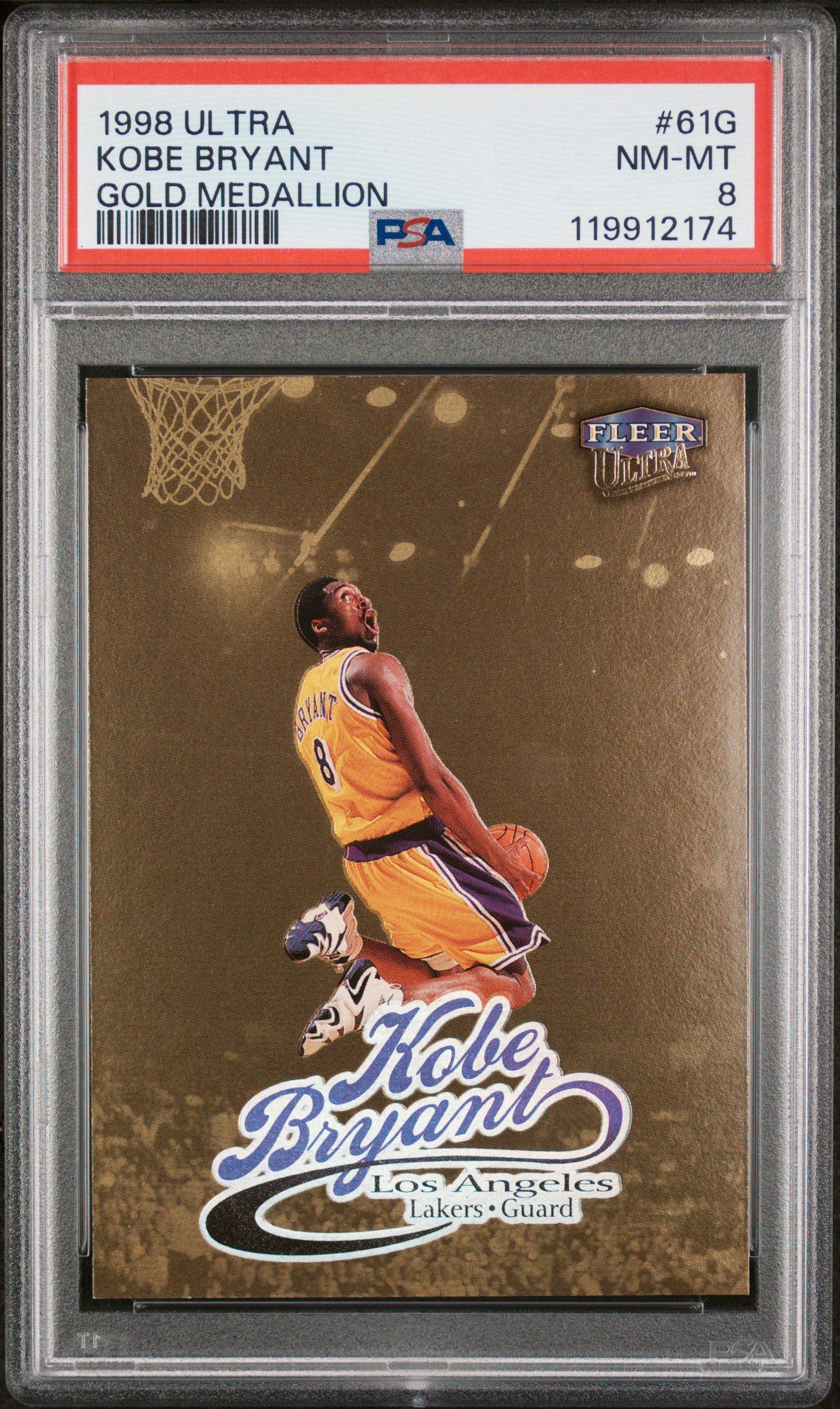 1998 Ultra 61g Kobe Bryant Gold Medallion PSA