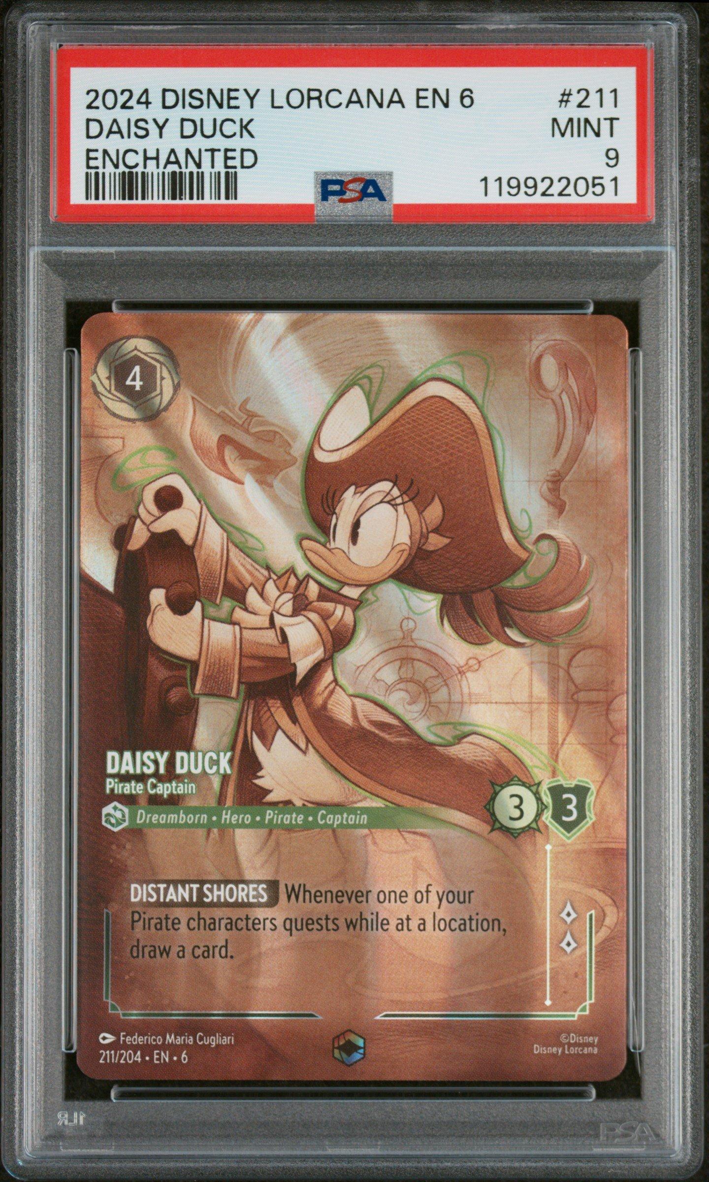 2024 Disney Lorcana En 6-azurite Sea 211 Daisy Duck - Pirate