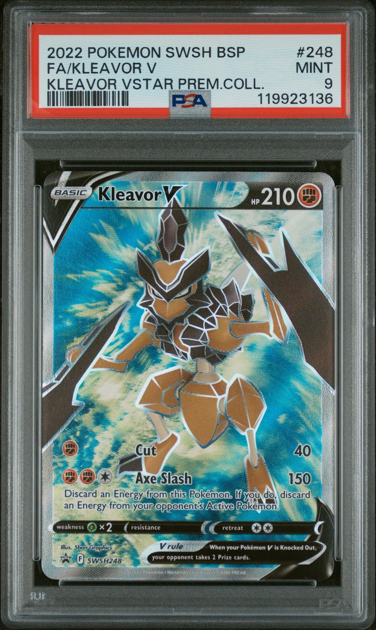 2022 Pokemon Swsh Black Star Promo 248 Full Art/kleavor V Kleavor