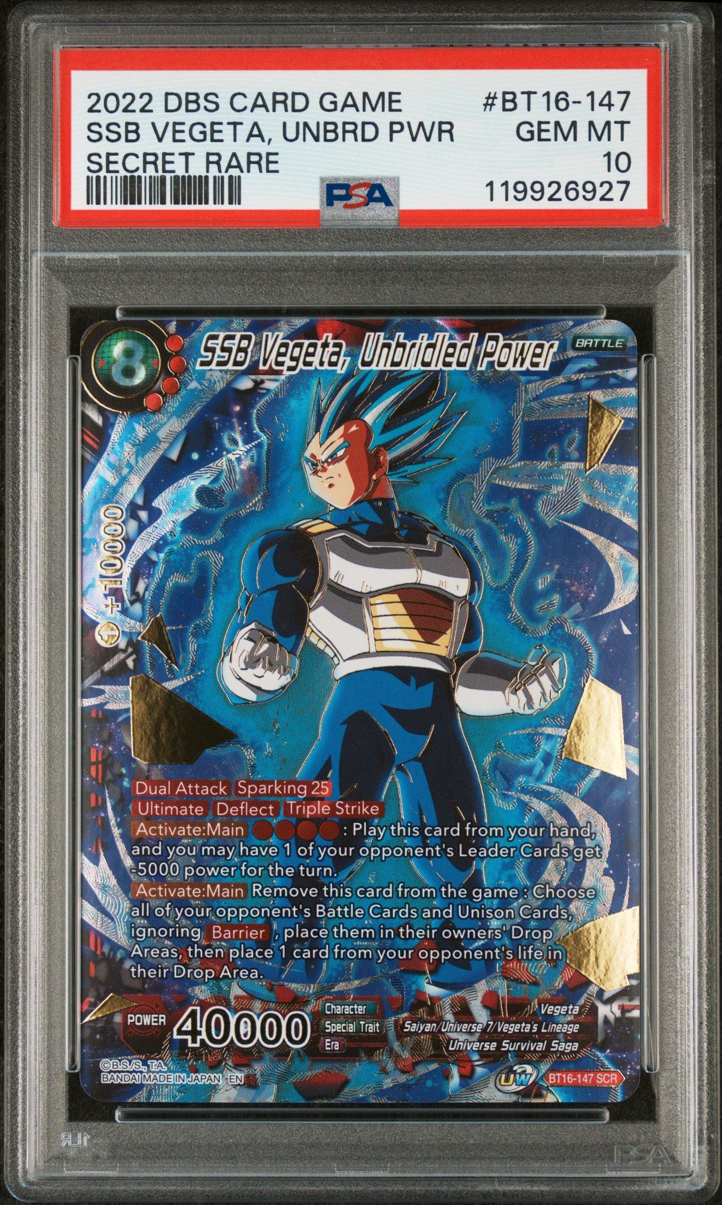 2022 Dragon Ball Super Card Game Series 16 Realm Of The Gods Bt16-147 Ssb Vegeta