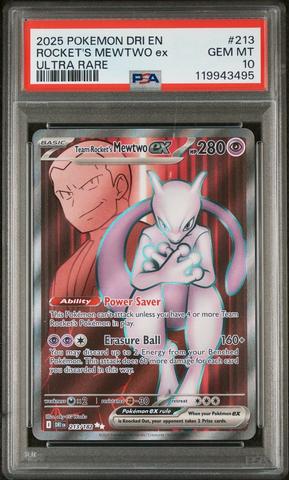 2025 Pokemon Dri En-destined Rivals 213 Team Rocket's Mewtwo Ex