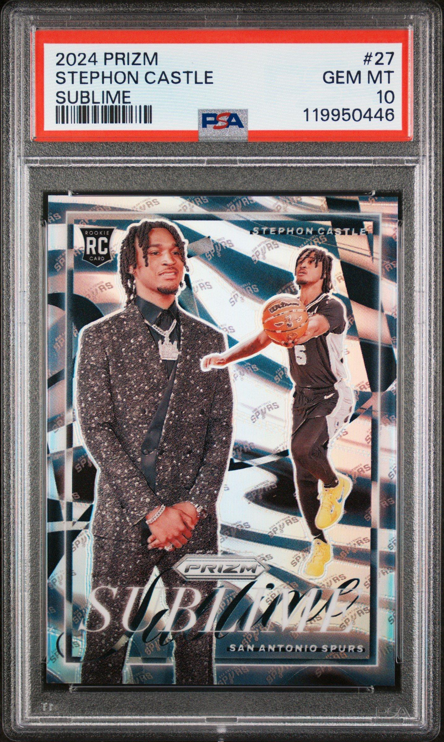 2024 Panini Prizm Sublime 27 Stephon Castle PSA 10