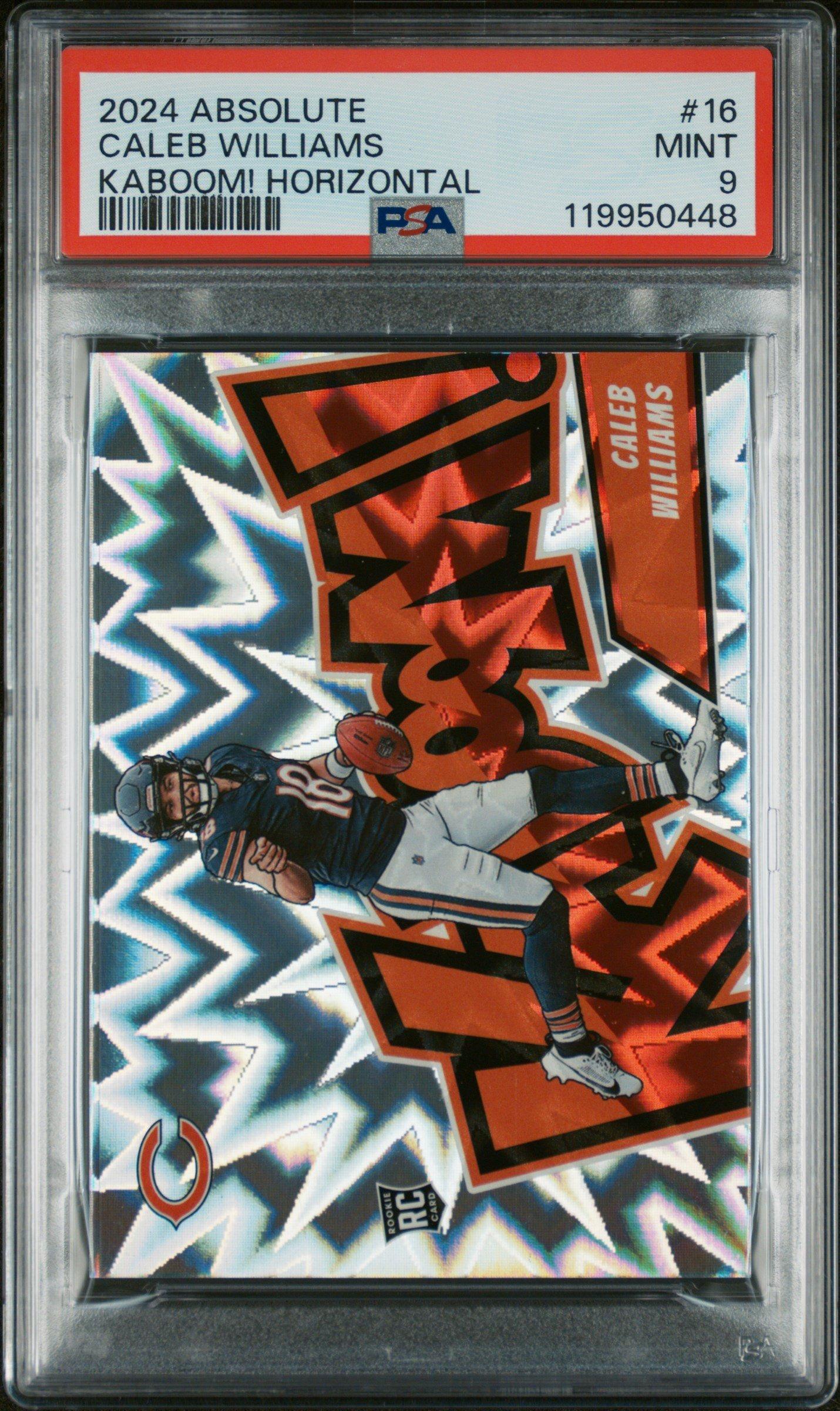 2024 Panini Absolute Kaboom! Horizontal 16 Caleb Williams PSA 9